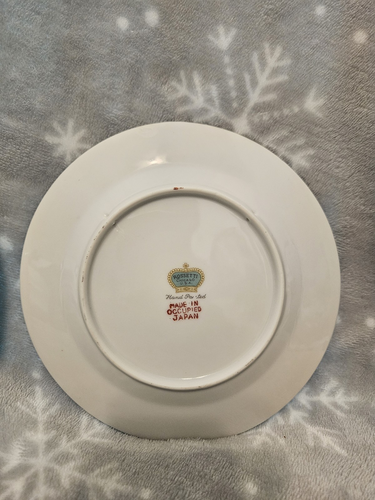 Lot Of 2 Rossetti Hand Painted 6″ Rooster Decor Plates Made In Occupied Japan
