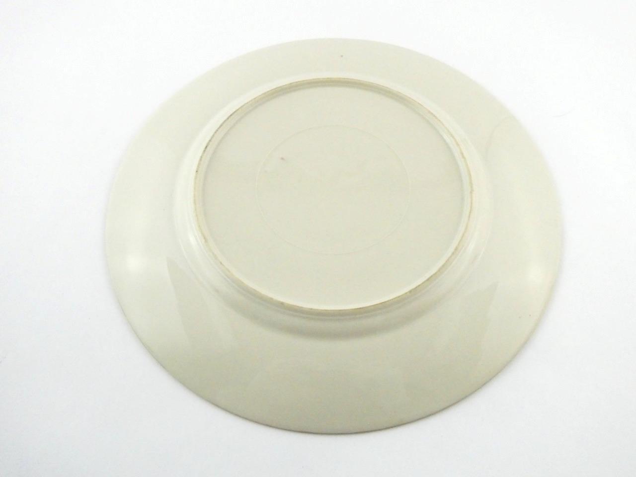 1970s Hand Painted Porcelain 4 Piece Place Setting Apple Blossoms Signed VGOOD