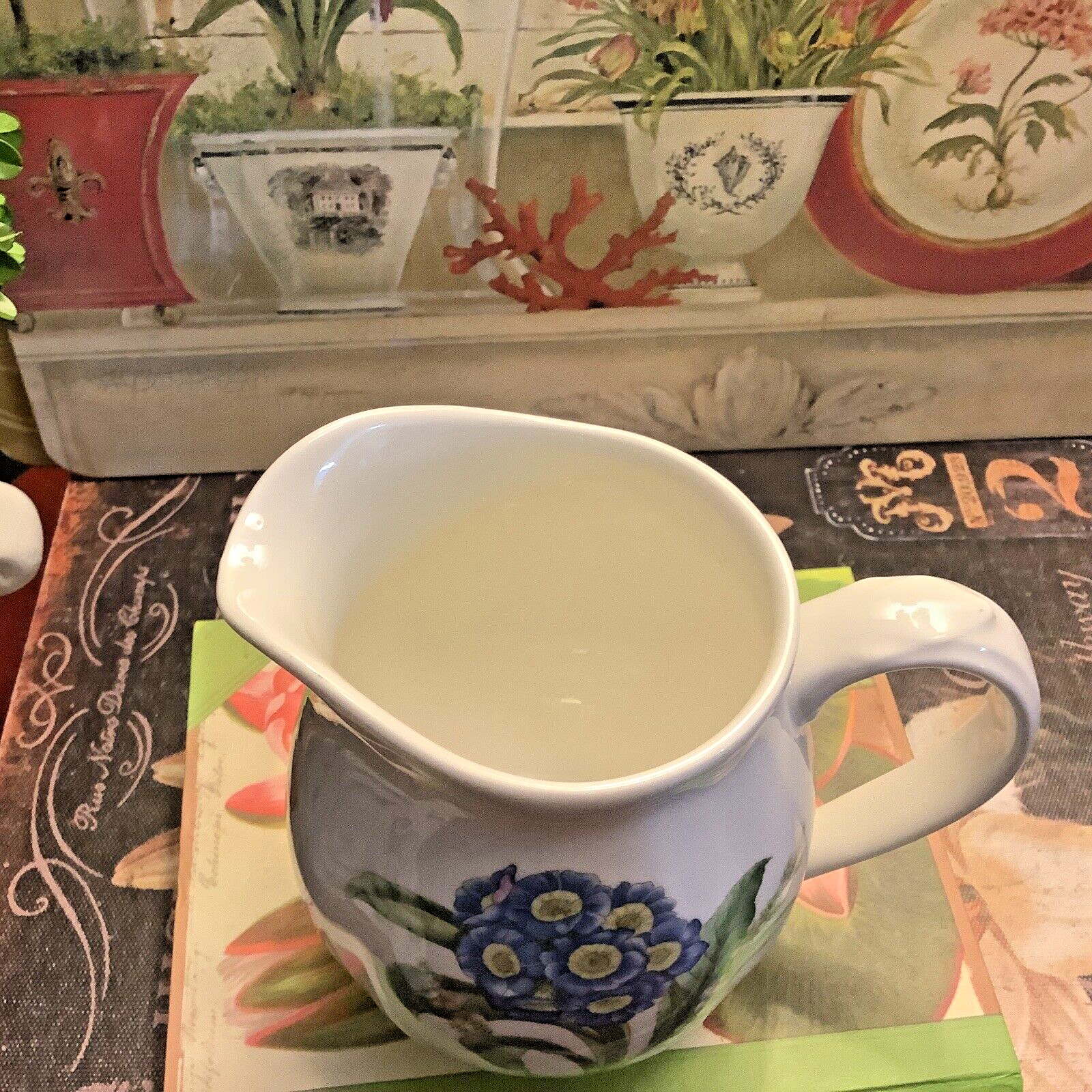 Noritake~”CASUAL GOURMET”~4”H Creamer~Gourmet Garden/7940-12~Discontinued~