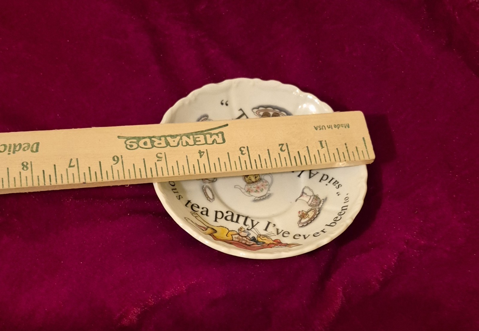 Paul Cardew Alice in Wonderland 150th Anniversary Edition tea cups & Saucers
