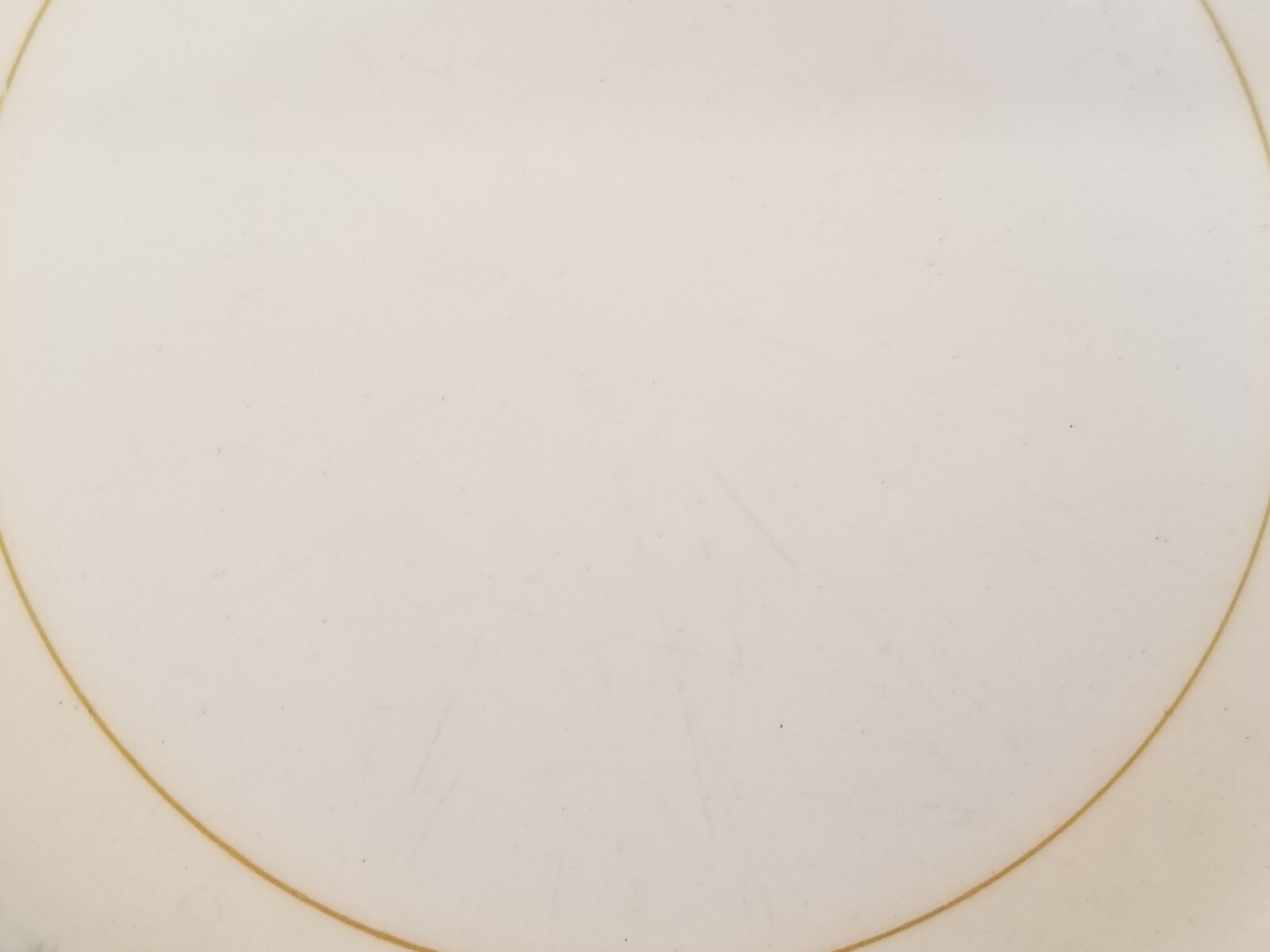 2 Eggshell Georgian Homer Laughlin Dessert / pie Plates 7″ Gold Floral h44n5