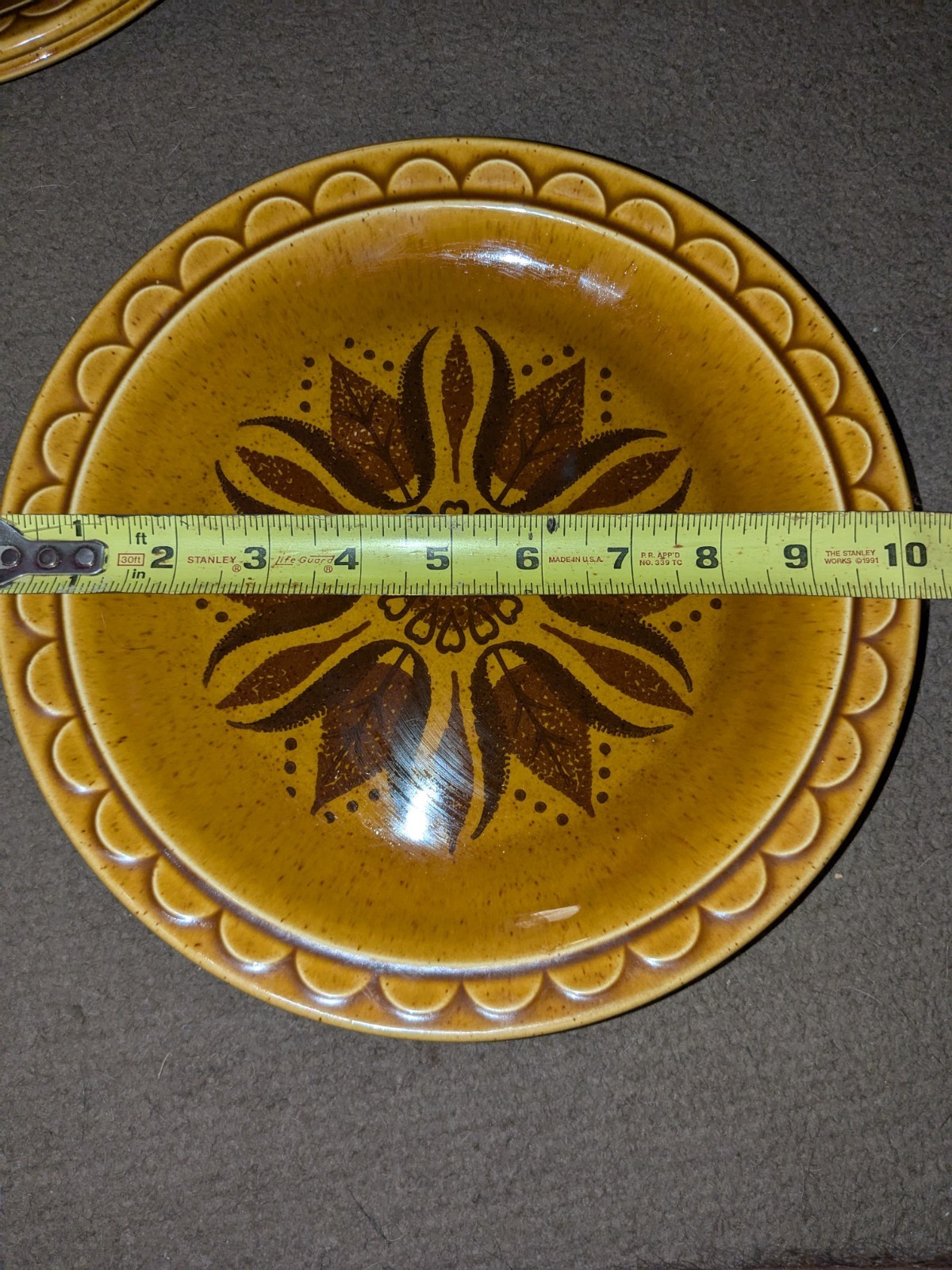 Homer Laughlin Golden Harvest Stoneware 10.25″ Dinner Plate New Replacement