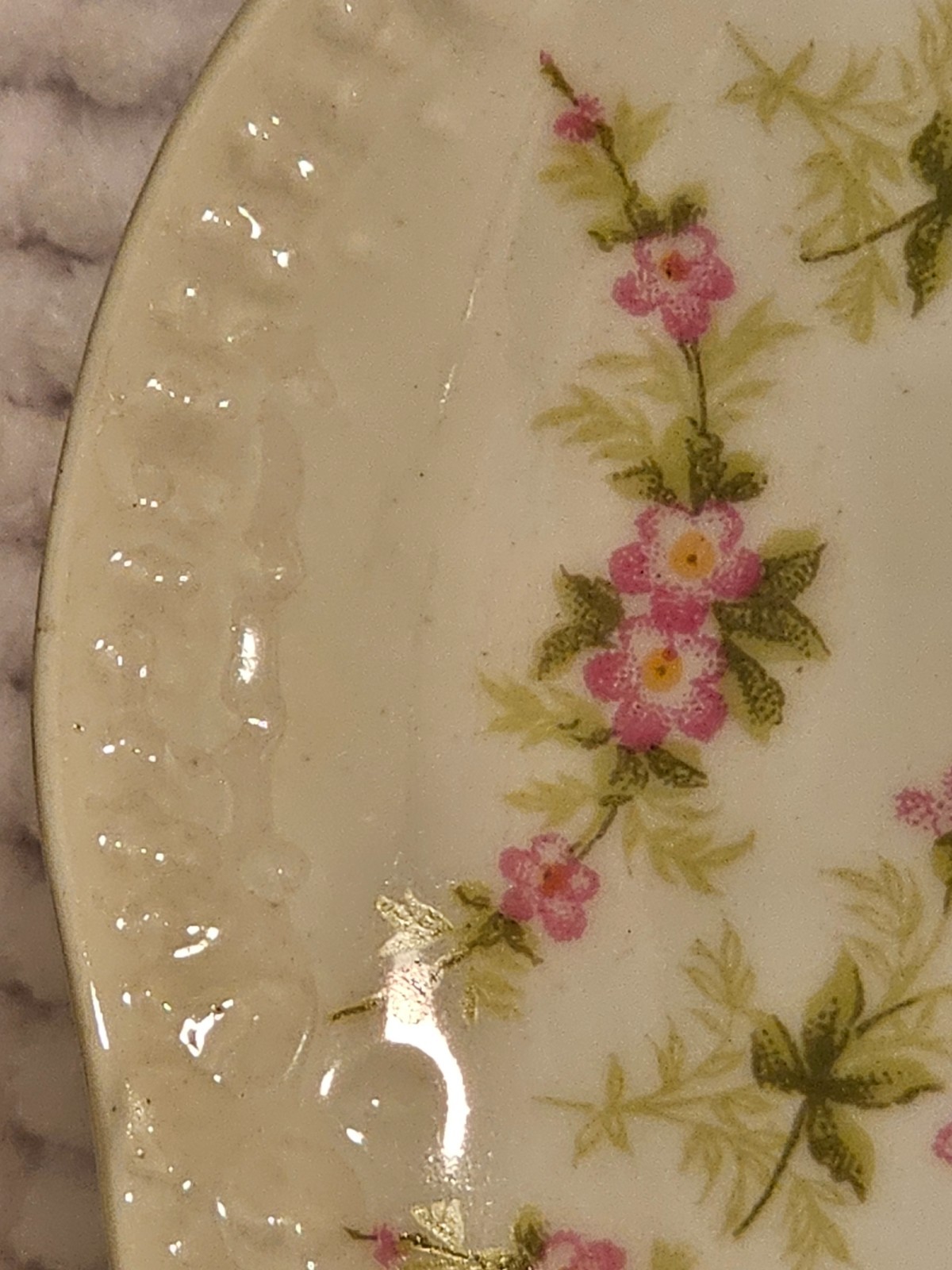 Bouillon cups w/ saucers, set of three, vintage, Haviland, T & V, CF Haviland