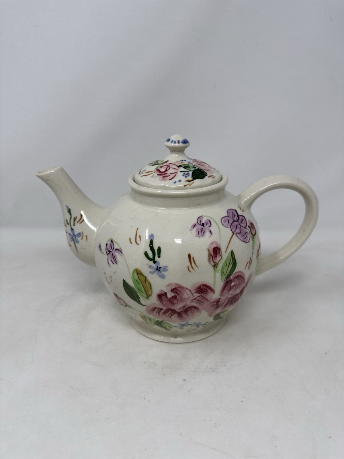blue ridge southern pottery teapot hand painted VHTF RaRe made in usa vintage