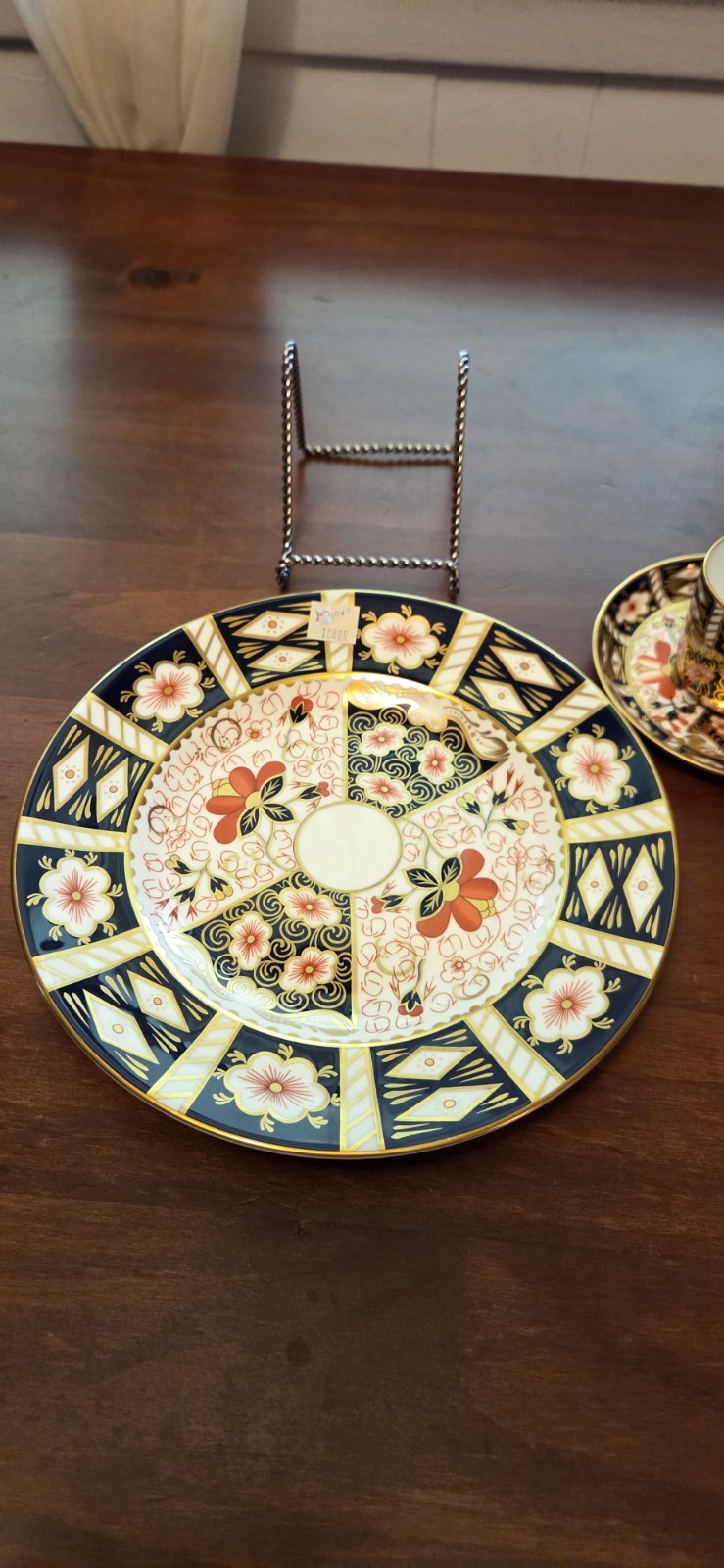 Royal Crown Derby Traditional Imari Handpainted Salad Plate Cup Saucer 3pcs