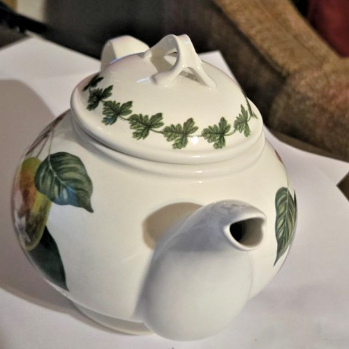 VINTAGE PORTMEIRION POMONA TEAPOT TEINTON SQUASH PEAR IOB England
