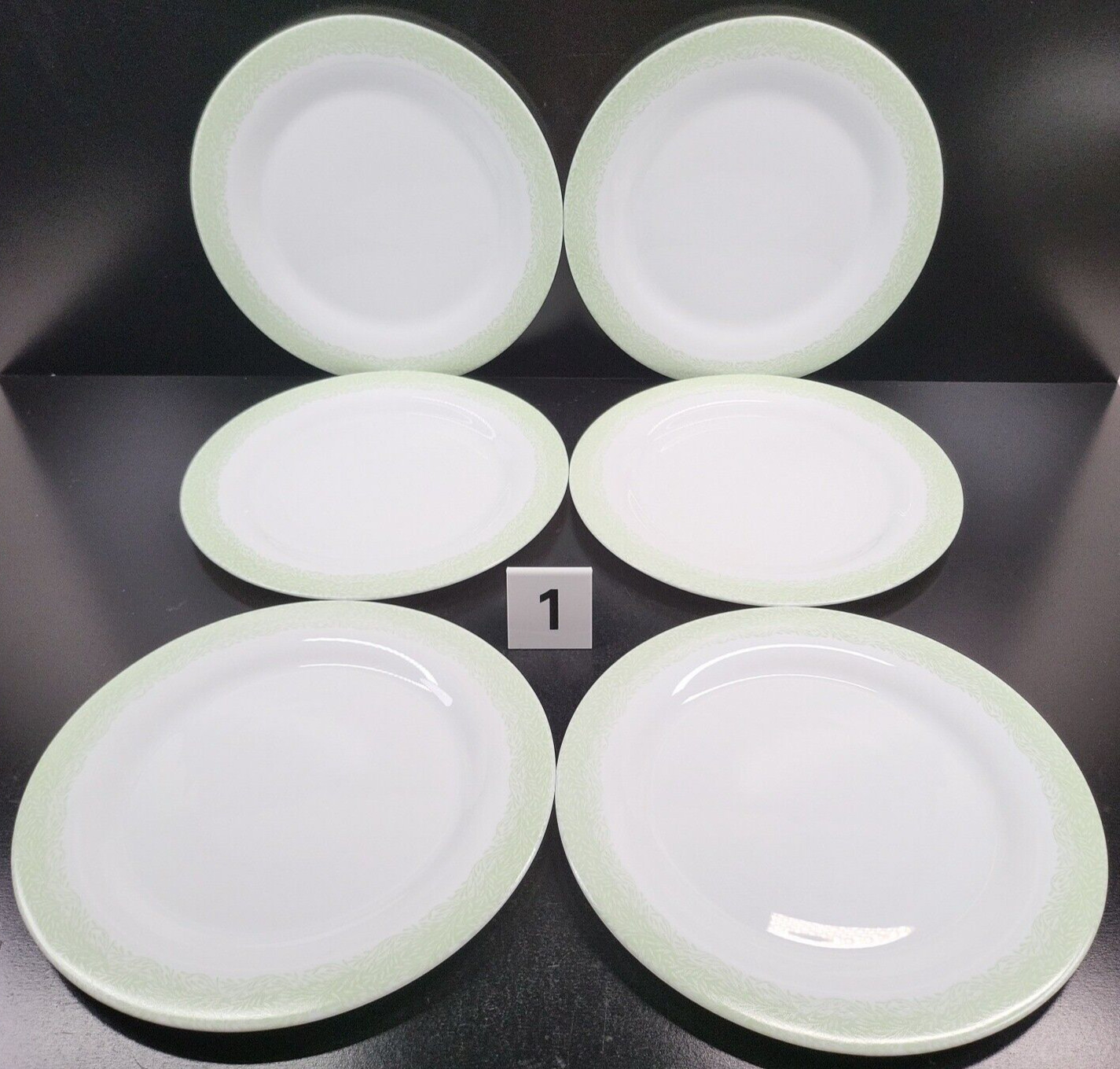 15 Pc Martha Stewart Everyday Green Leaves Plates Bowls Set MSE France Dish Lot