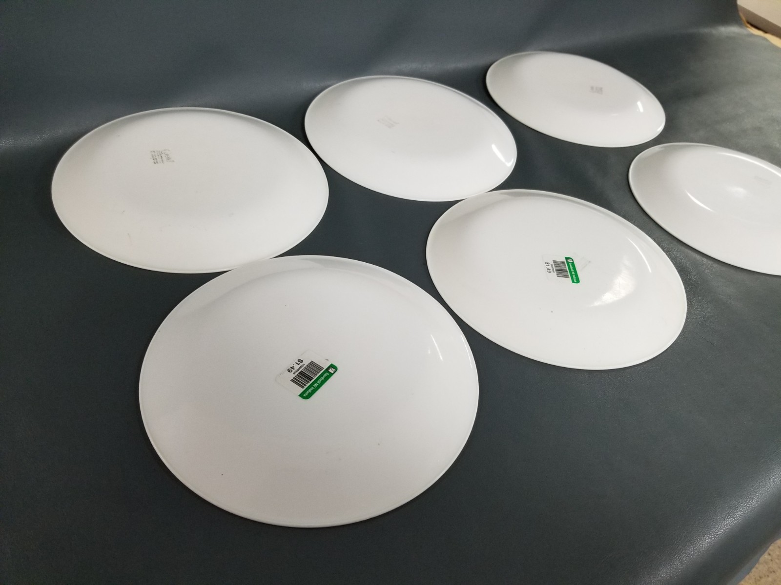 VTG Set 6 Corelle Corning USA 8.5″ Luncheon Plates Windsor Rose Pink Floral