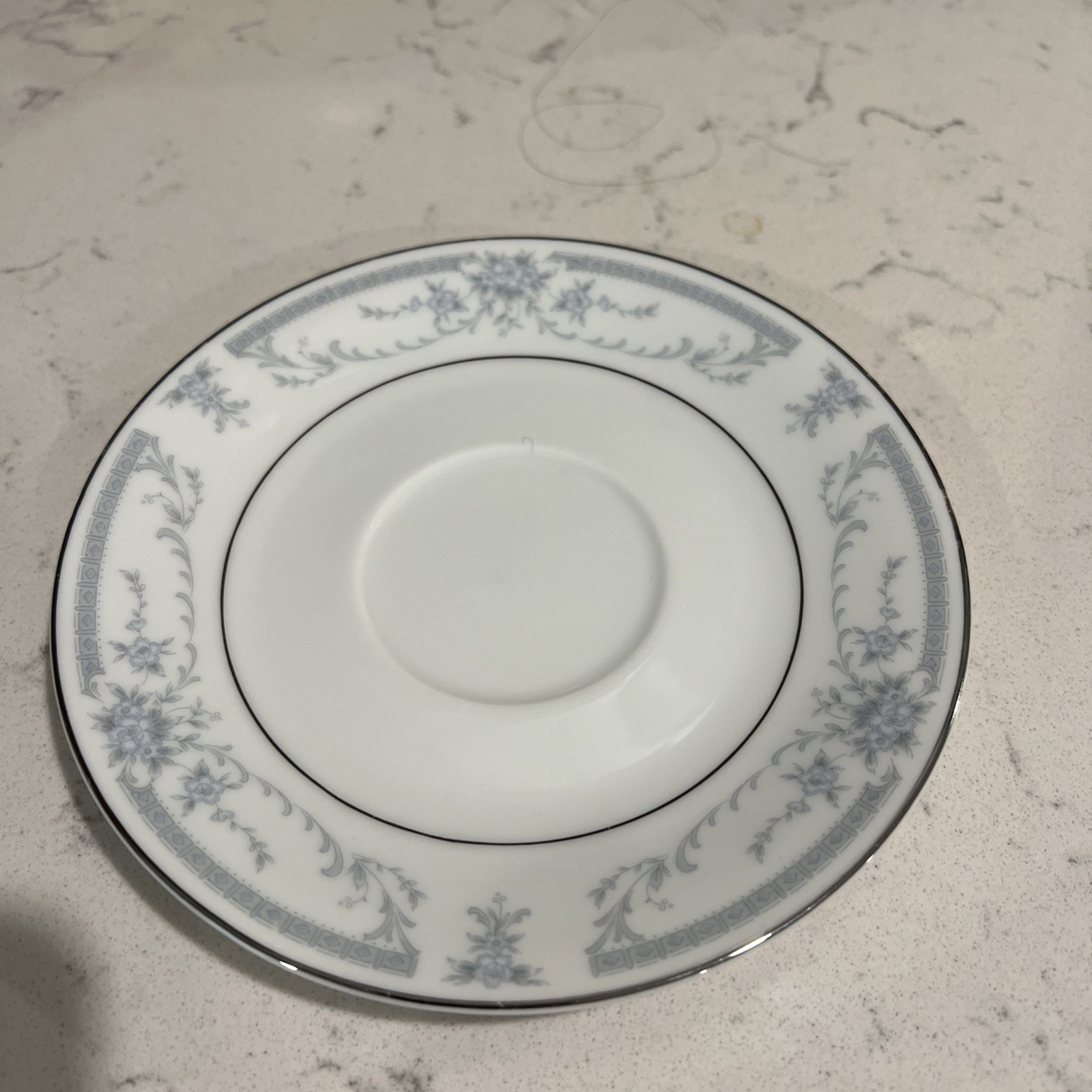 Sheffield Blue Whisper Saucer 6”Fine Porcelain China Japan 1985 Replacement Vtg