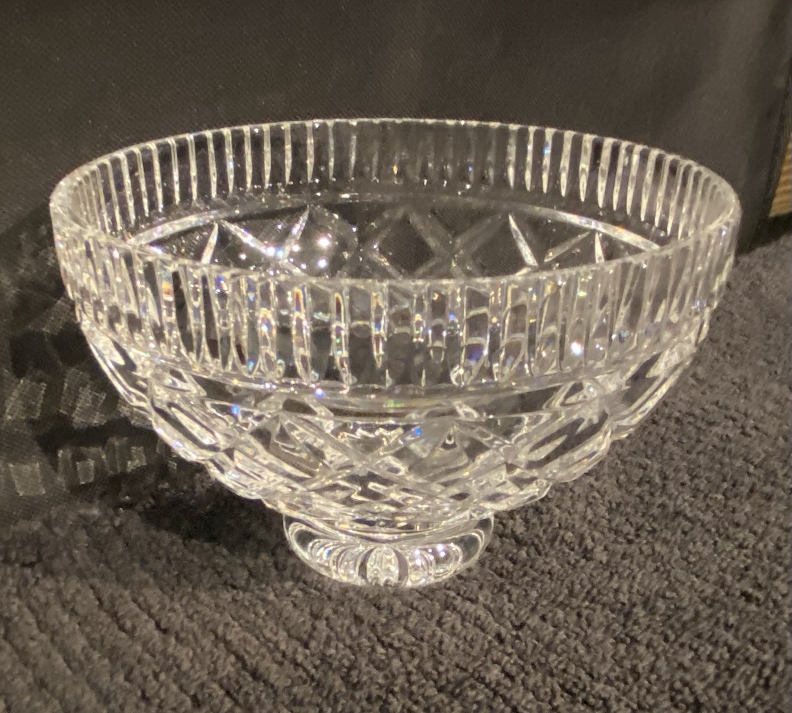 Vintage Waterford Crystal Bowl 6″ Signed By Master Cutter Philip Sheridan 1997