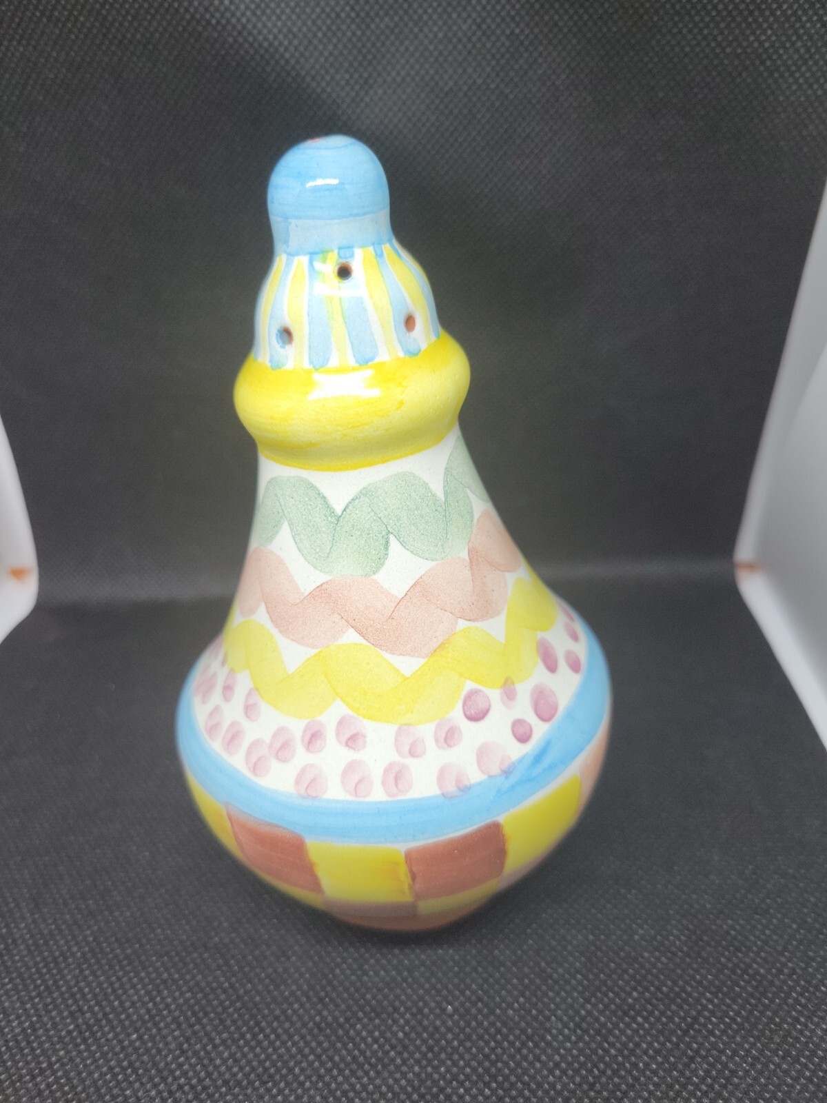 Mackenzie Childs Taylor “Aurora ” Salt/pepper Shaker 1999