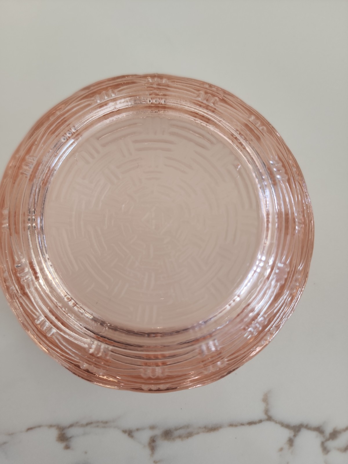 Vintage Hsinchu Glass Co Pink Dove on Nest Covered Candy Dish H Diamond Mark