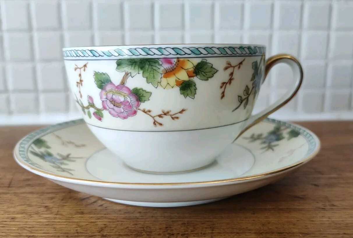 STUNNING 1920s Vintage Noritake Japan AMERITA Coffee / Tea Cup & Saucer Set