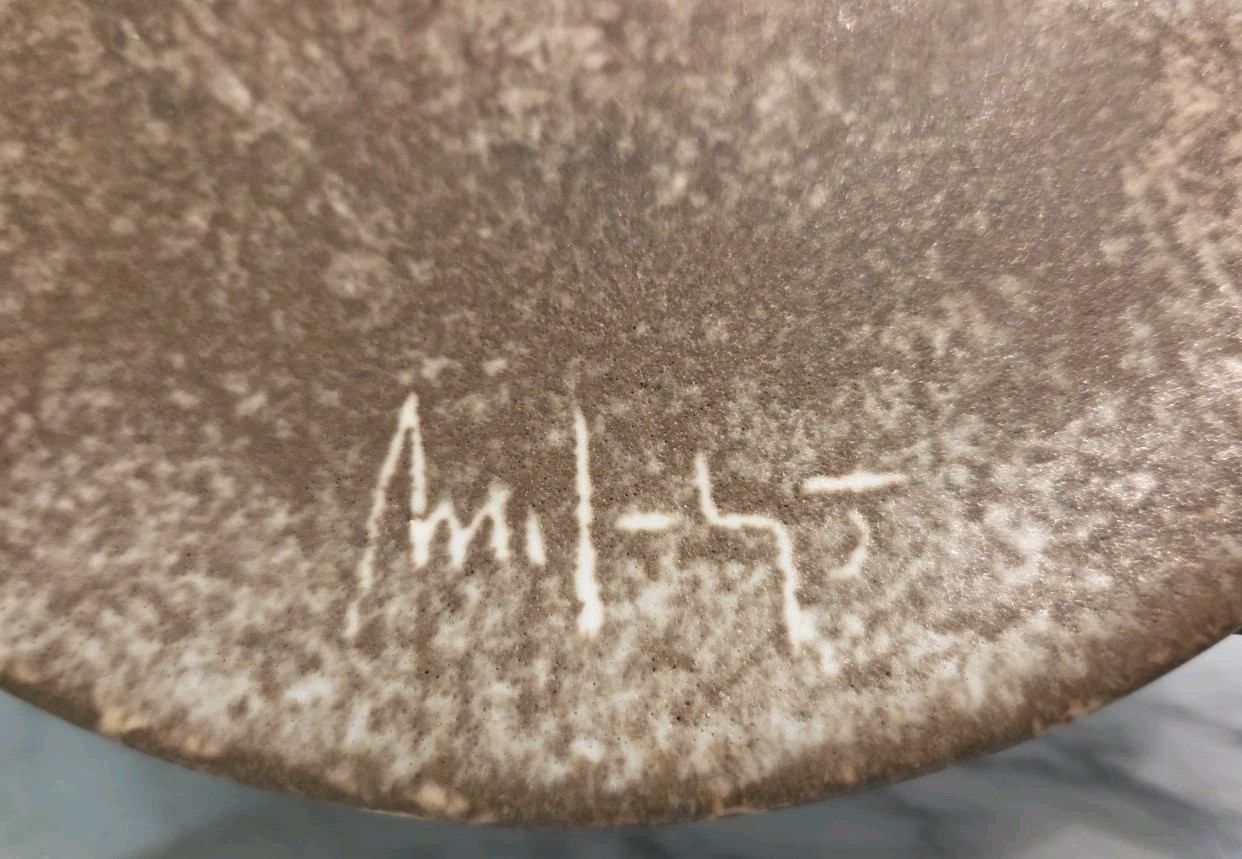 Vintage McCarty Nutmeg Salad Plate 7.75″ with Rivermark Old Signature