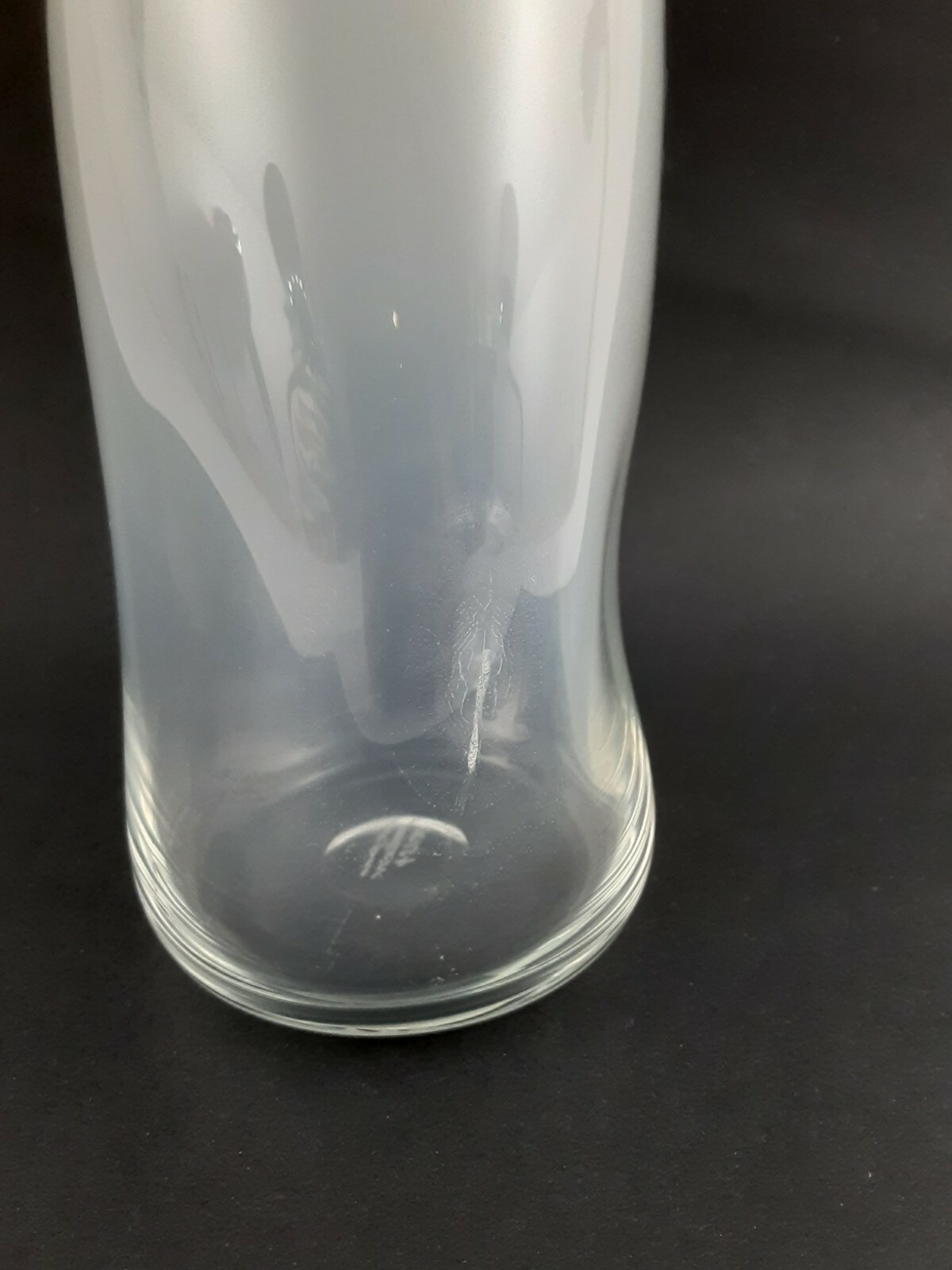 Kosta Boda Bertil Vallien “SPIRIT” Series Bottle Vase Pinched Sides – 12″ x 4″