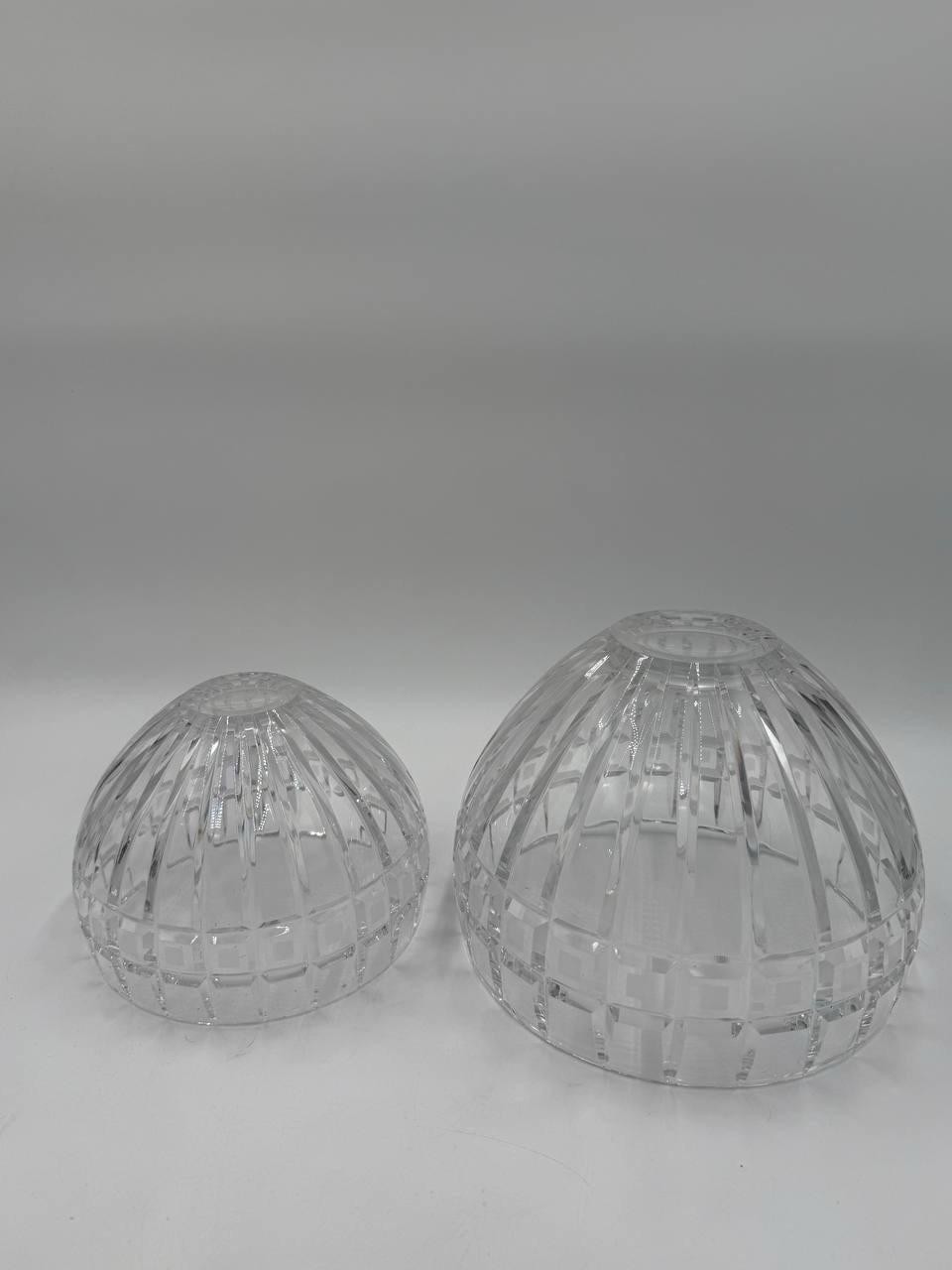 Marquis by Waterford Quadrata Crystal Bowl Set-Discontinued 7 1/2″ & 6” – Poland