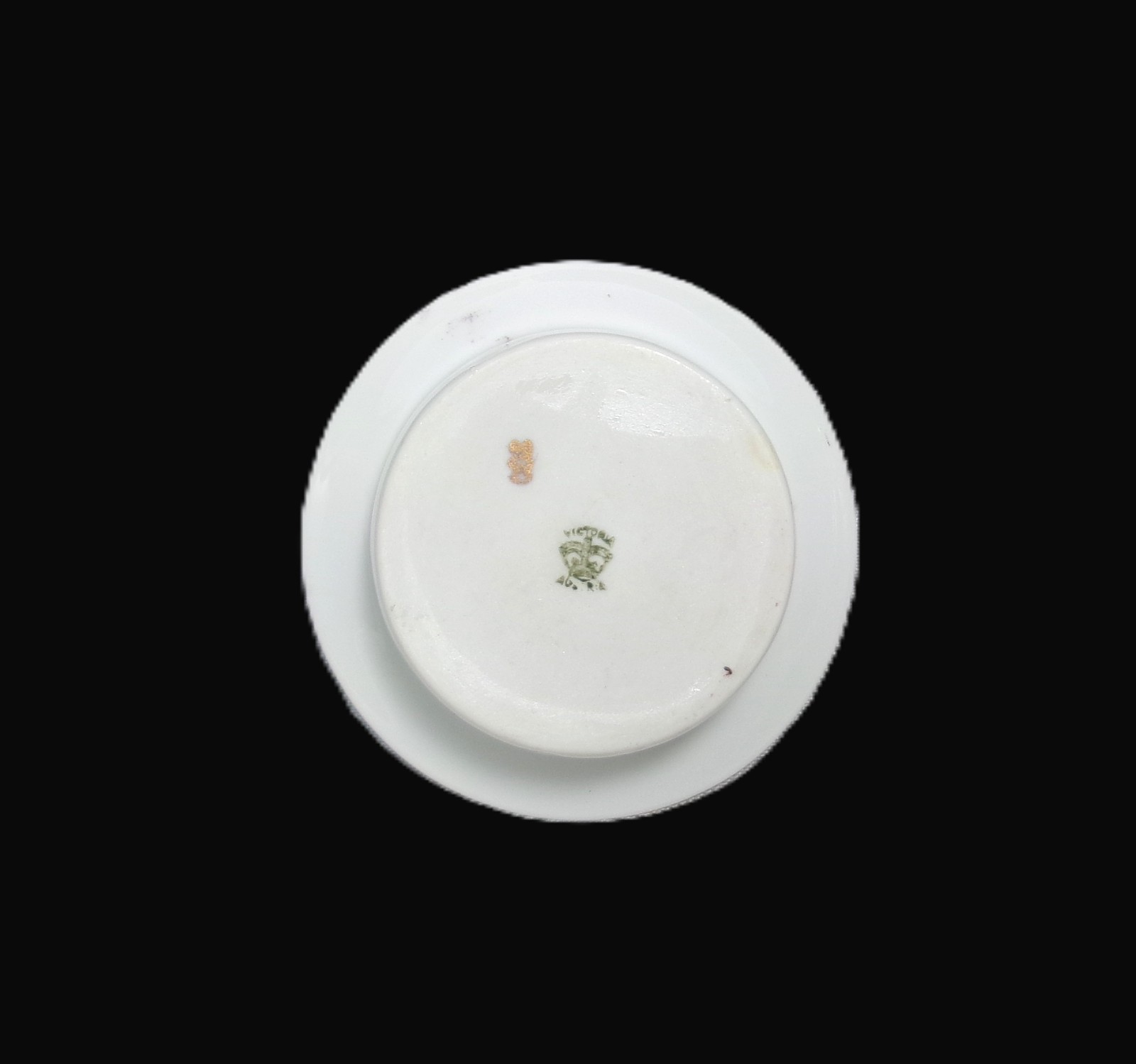 Gorgeous Victorian Antique Porcelain Ramekin & Underplate by Victoria, Austria