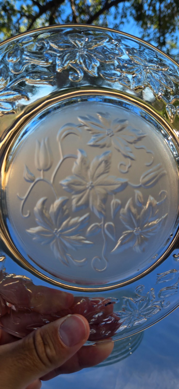 Set of 8x Princess House Fantasia Frosted Glass Crystal 8″ Dessert Salad Plates