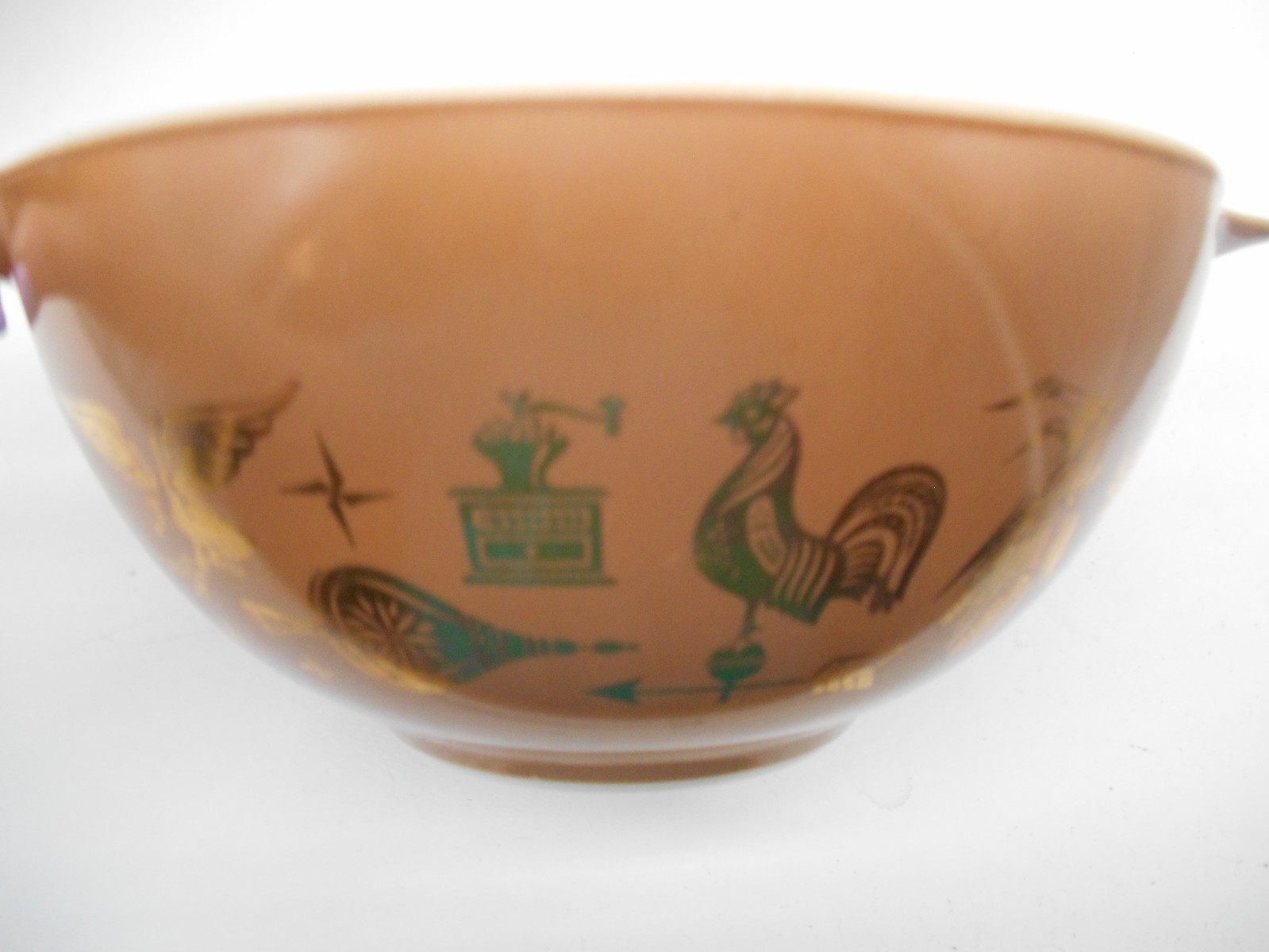 Vintage Set of 4 Pyrex Early American Cinderella Nesting Mixing Bowls 441-444