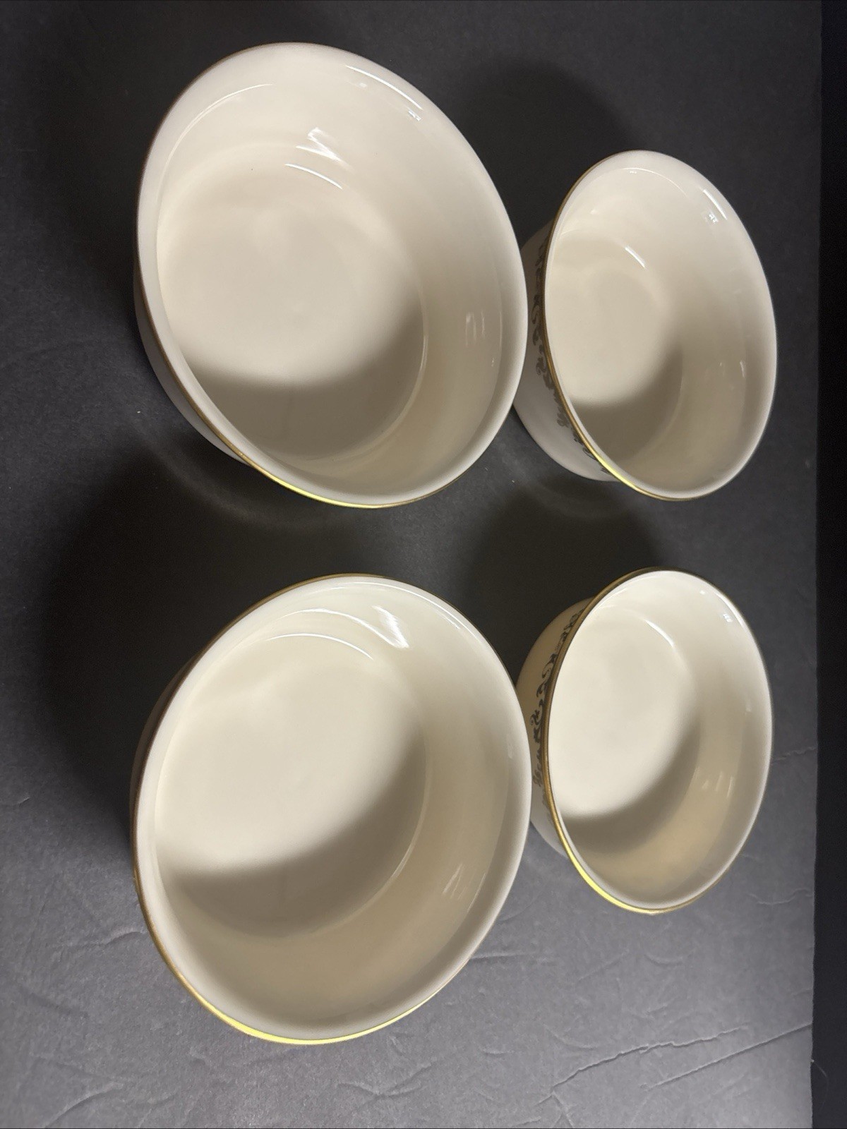 Lenox Eclipse Set of 4 Cereal/fruit Bowls 5 1/4″ – Mint unused lot 3