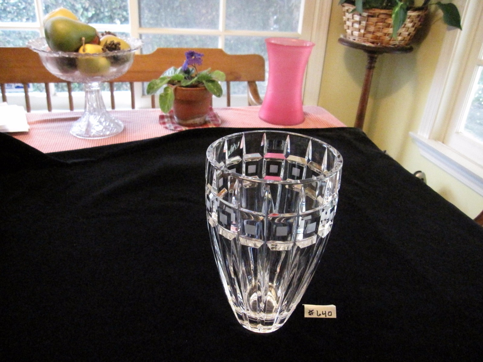 WATERFORD MARQUIS QUADRATA VASE 8″”H, EXCELLENT CONDITION AND GREAT VALUE!