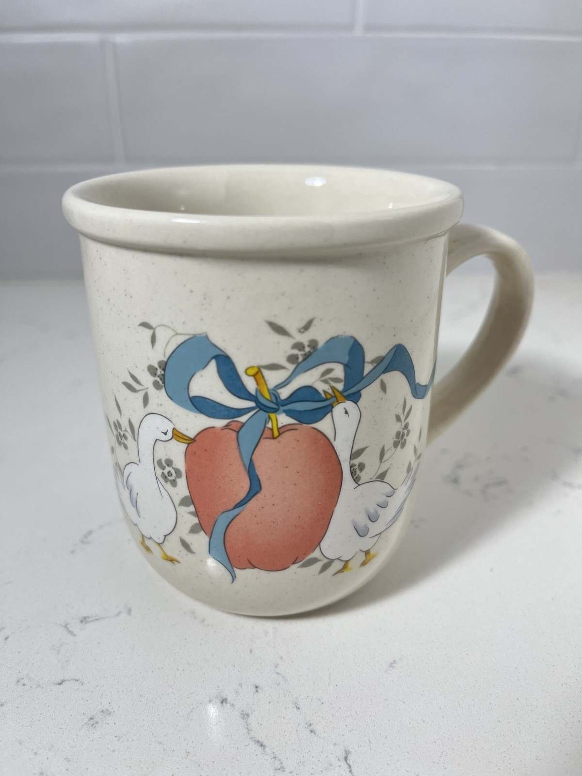 Marmalade Stoneware Goose Apple Coffee Mugs Tea Cup Cottagecore VTG Lot of 8