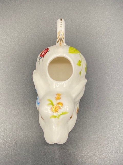 VTG Gracie China Bunny Rabbit Small Creamer Floral Pattern w/Lady Bug and Bee EU