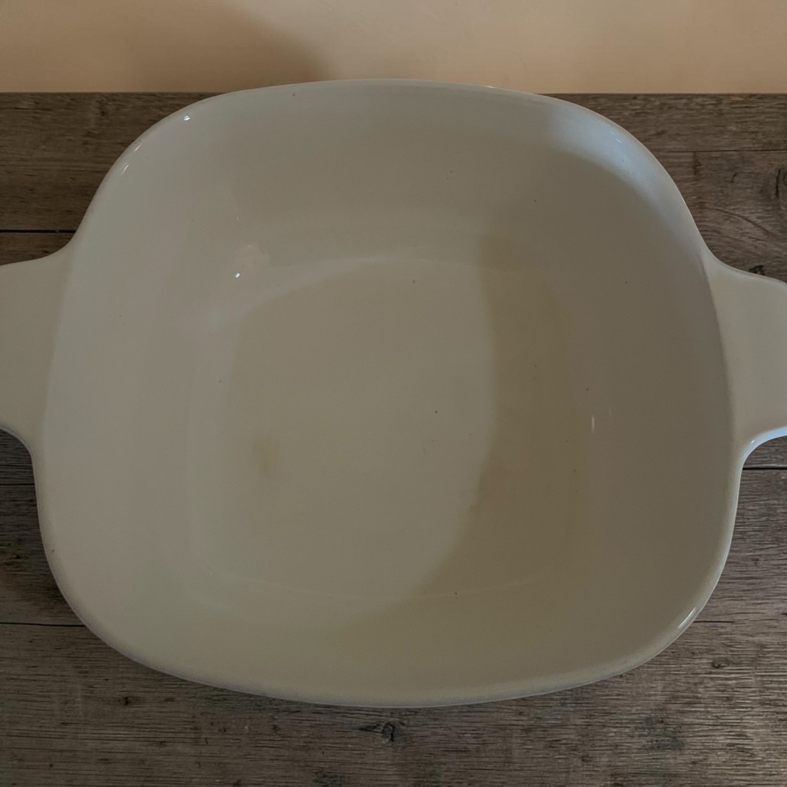1.5 QT Square Corningwear- White with Blue Flowers