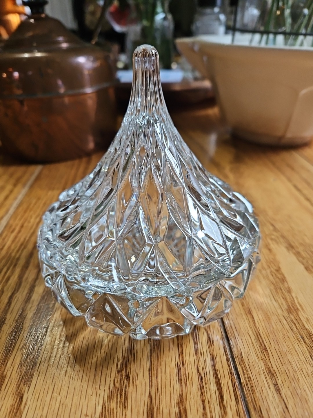 Vintage Godinger’s Crystal Famous Hershey’s Kiss Crystal Candy Dish
