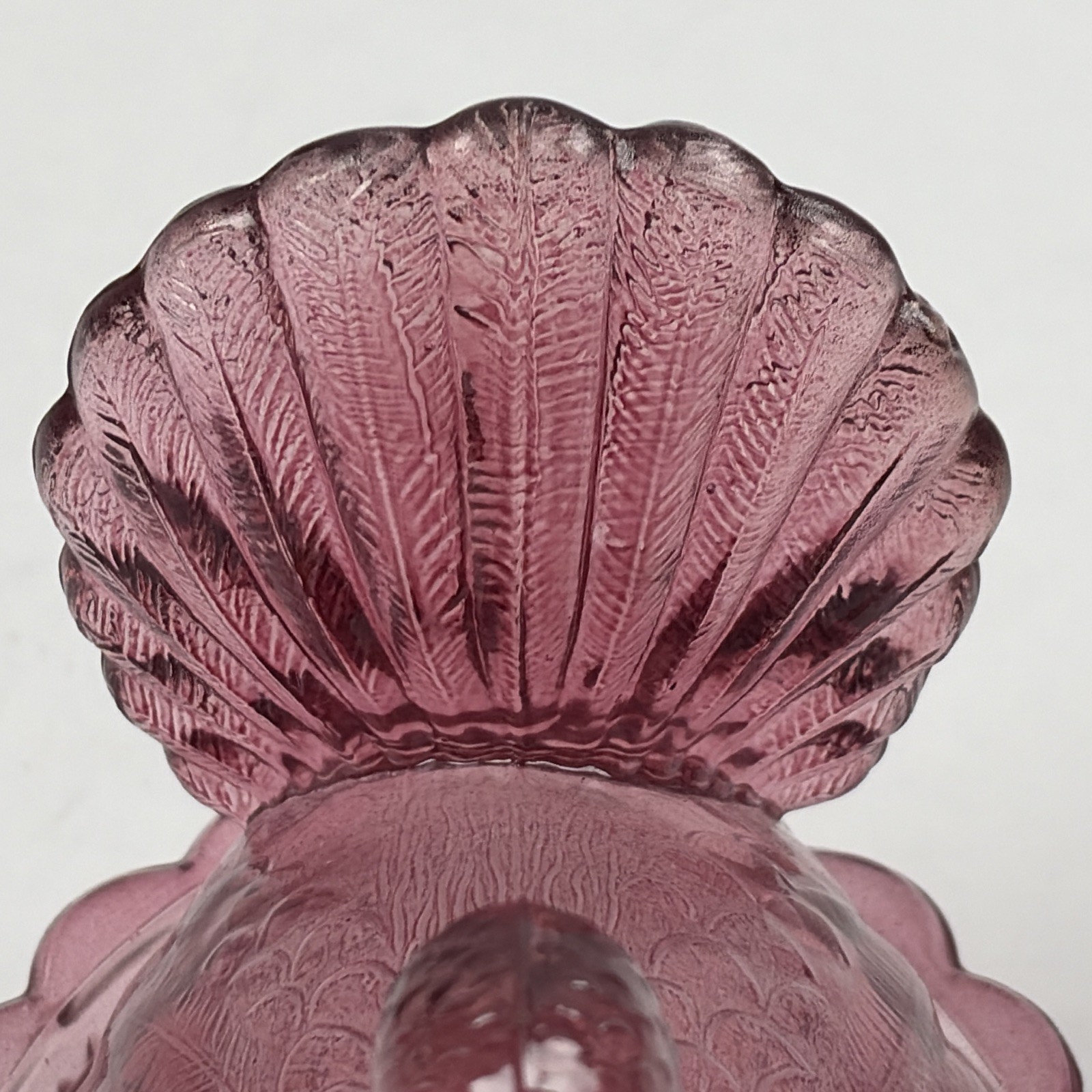 Turkey Bird On Nest Cranberry Indiana Glass Small Candy Dish – 4½” Tall