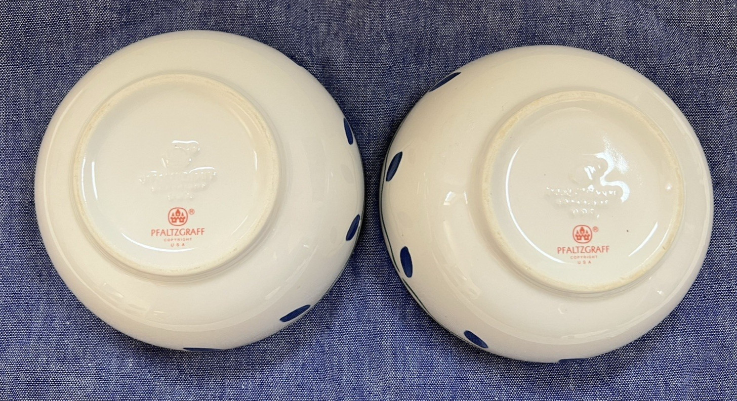 Pfaltzgraff Springwood Soup Cereal Bowls Set of 2 Discontinued Pattern 5 1/2″