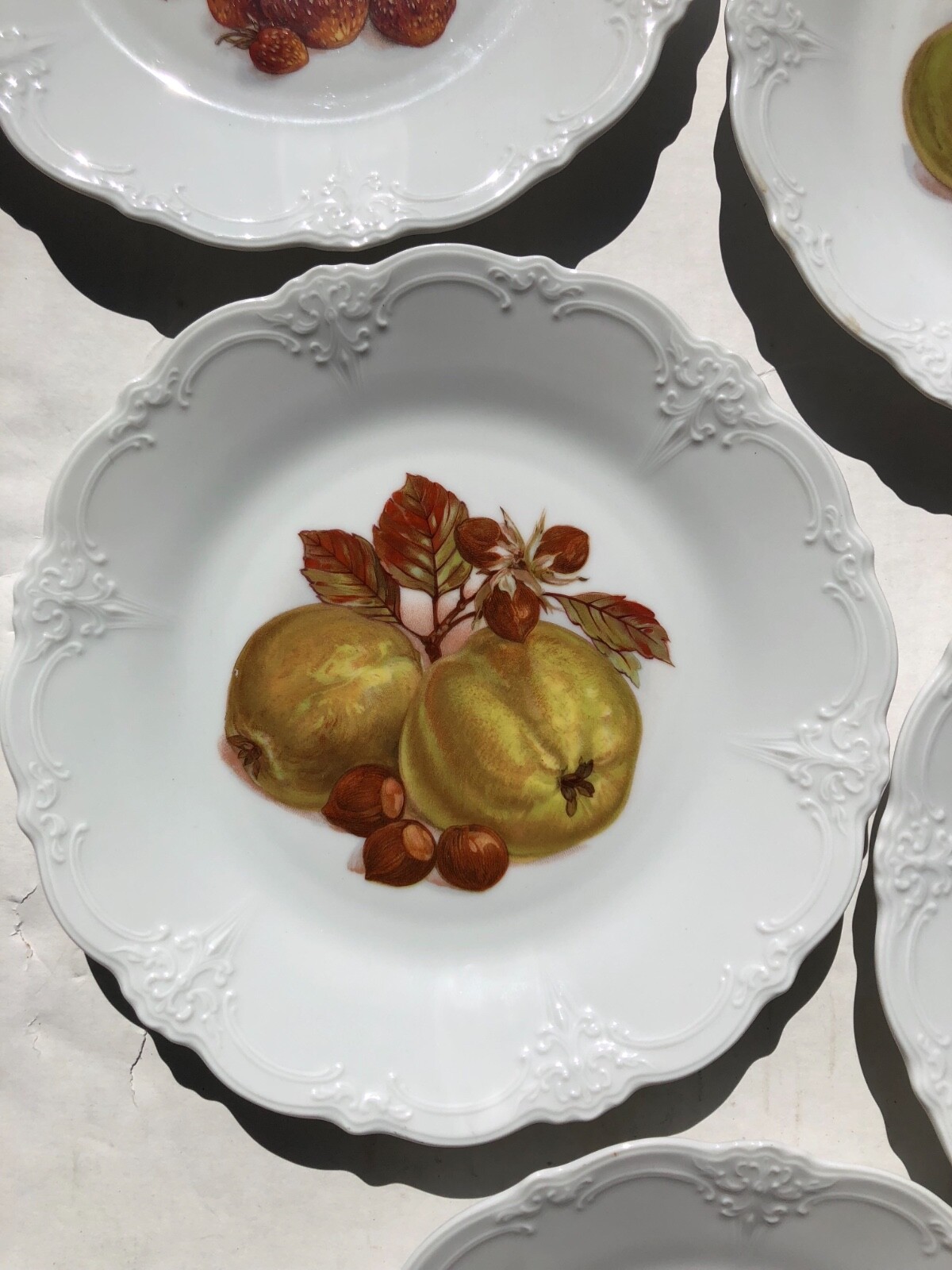 Vintage Tirschenreuth Bavaria Baronesse Dinner Plate Set Of 5 1950-1959 harvest