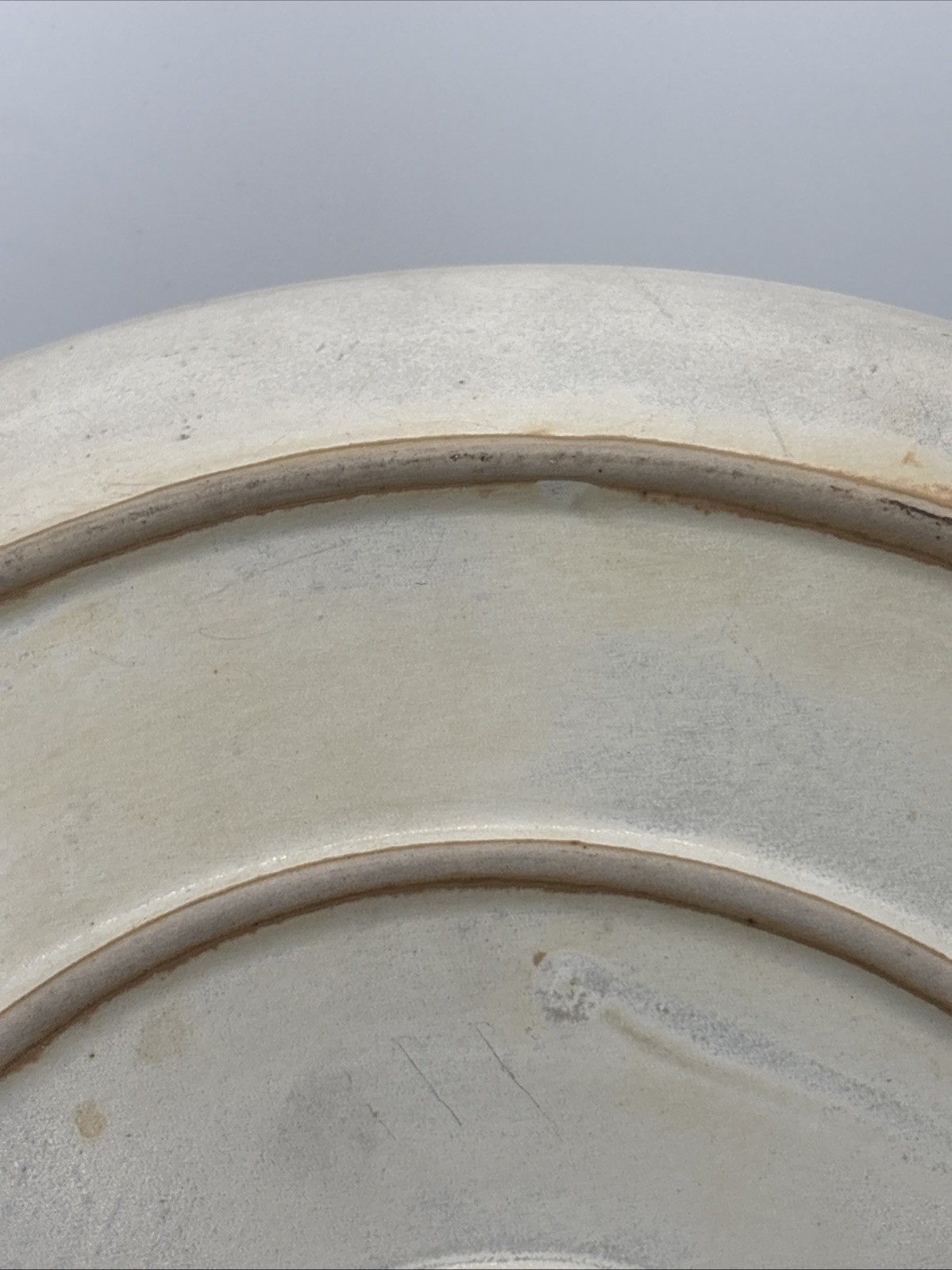 Vintage Handmade 11.75” Studio Art Stoneware Wall Plate Rustic Earth Tone Glaze