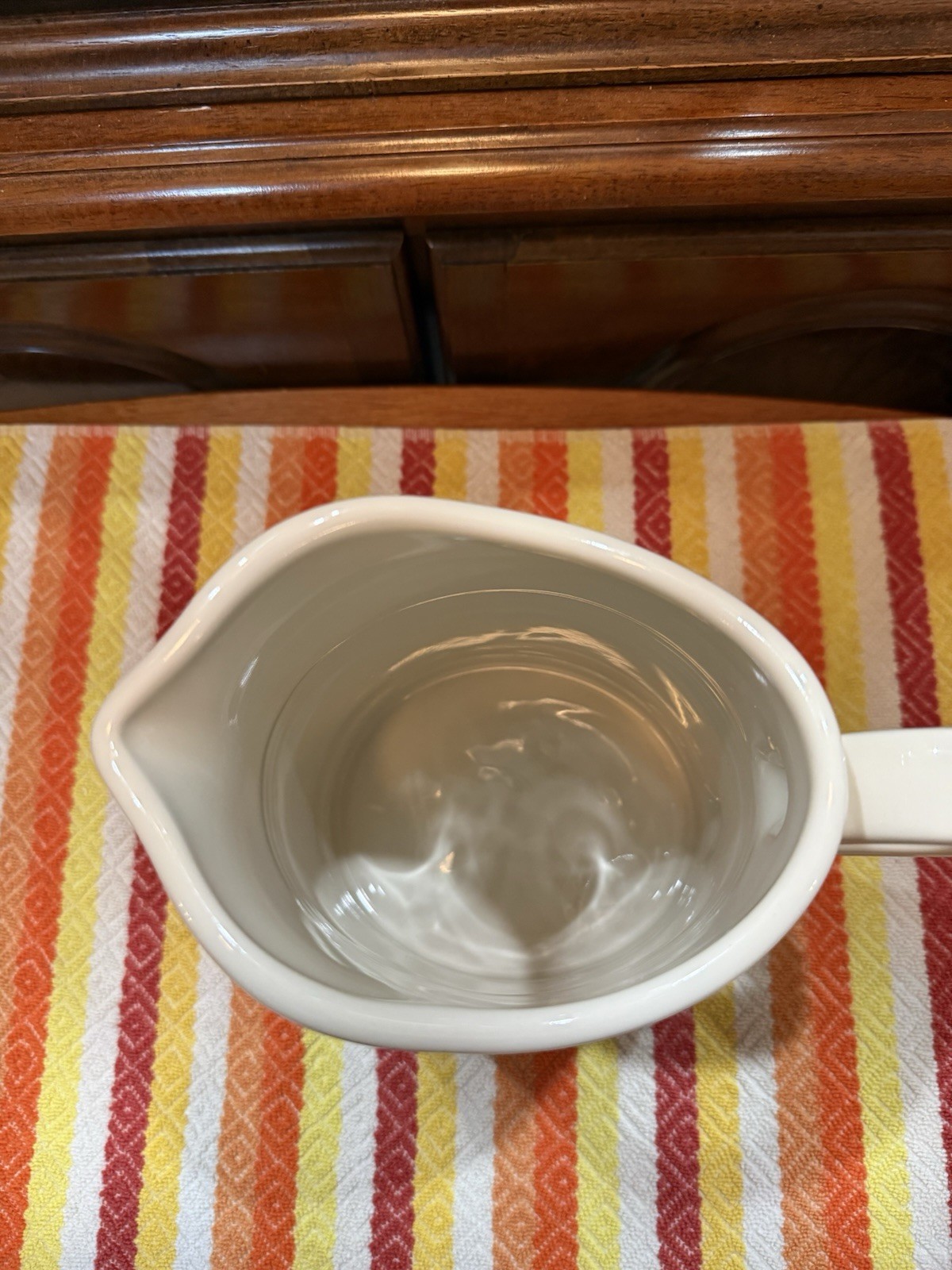 Fiesta Linen Farmhouse Pitcher Pristine New 2026 8 1/2 Inches Tall 74 Ounces