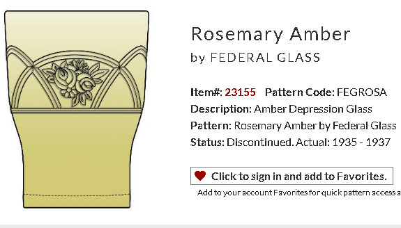 1) Federal ROSEMARY DUTCH ROSE AMBER TUMBLER GLASS 4.25″ 9oz EXC RARE (7 AVAIIL)