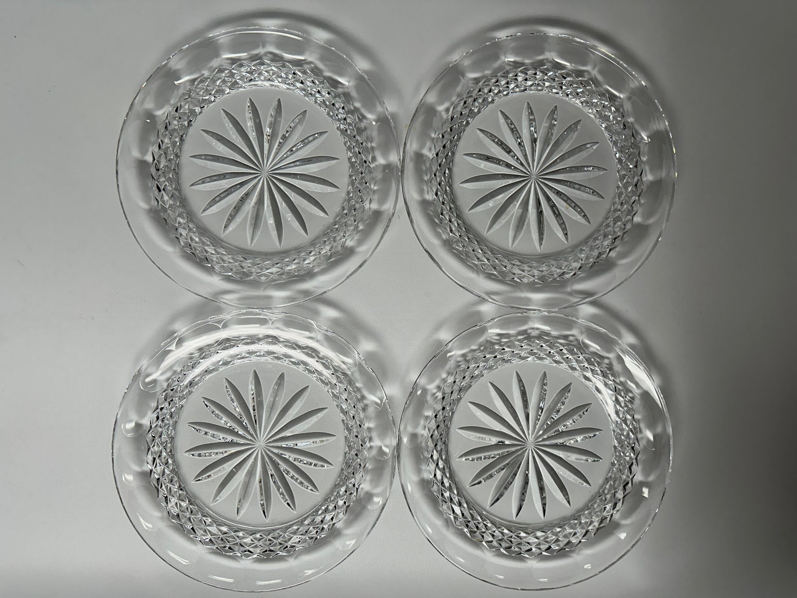 Set of 4 Mint Waterford Colleen Short Stem Accent Plate