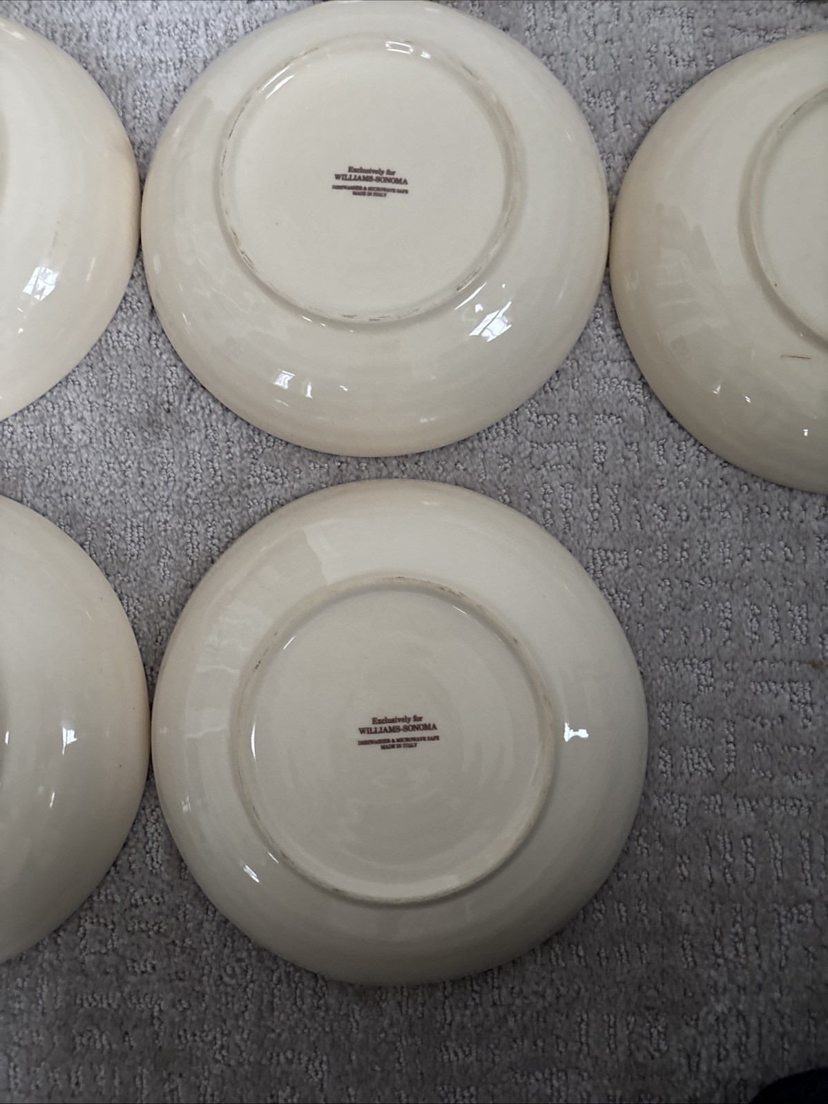 8 Williams Sonoma Rustic Rooster PASTA SALAD BOWLS ITALY FRENCH POTTERY KITCHEN