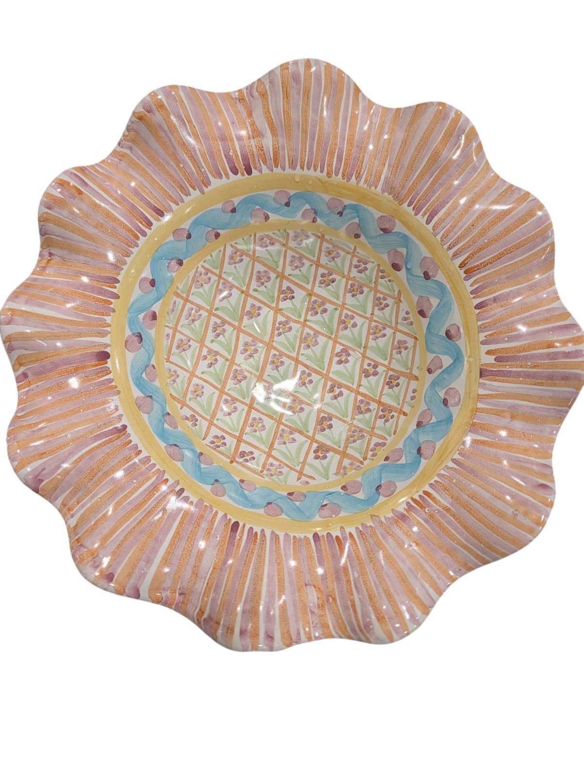 Mackenzie-Childs Vintage Bowl 12″