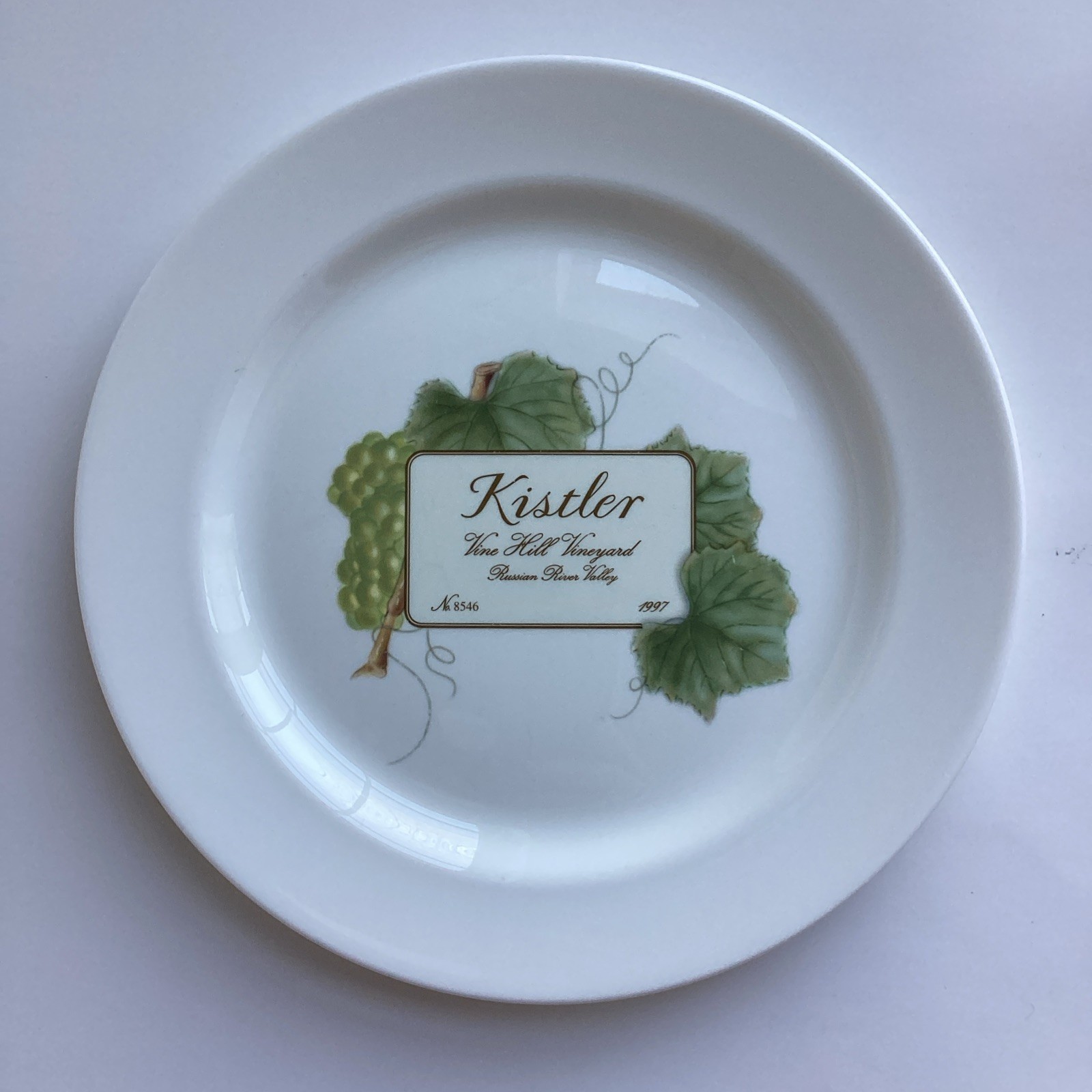 Wedgwood Grand Gourmet Vintage Collection Dinner Plates Set 8 Wine Label 9-3/4”