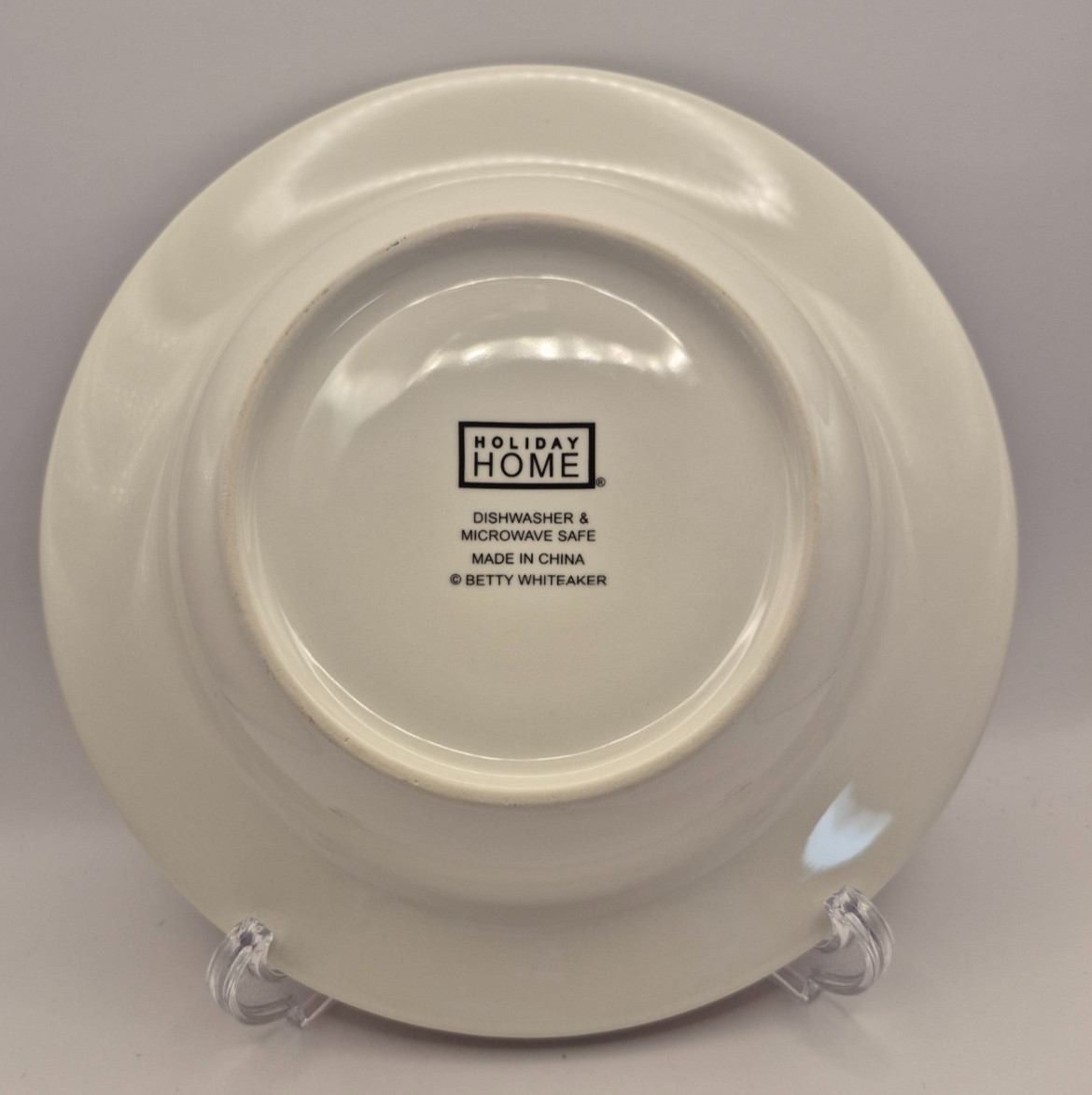 Holiday Home Betty Whiteaker Rimmed Soup Bowls 8.75″ Christmas Tree Set of 3