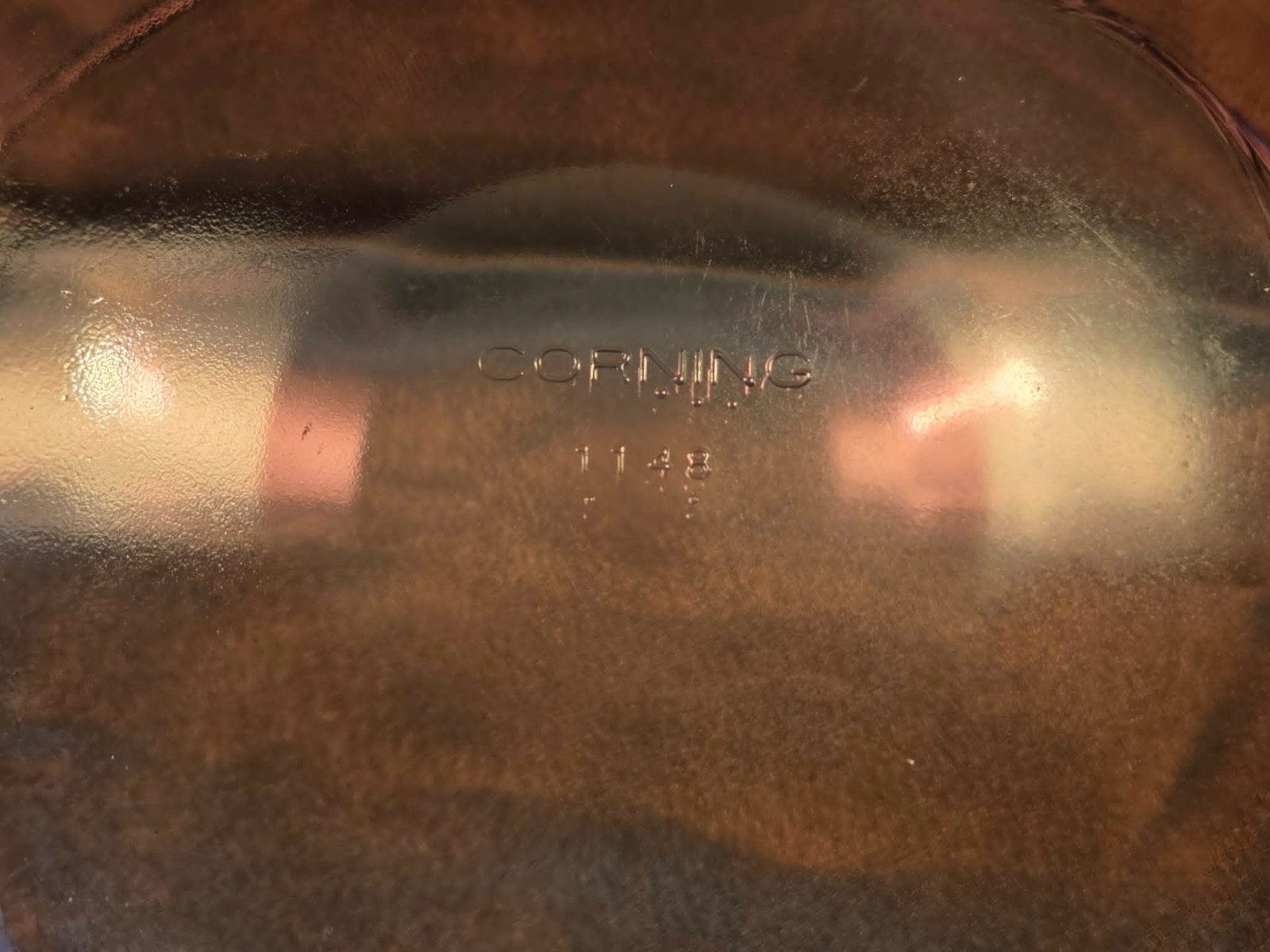 Vintage Corning Visions 1.5L Cranberry Covered Casserole w/ V-1.5-C Lid