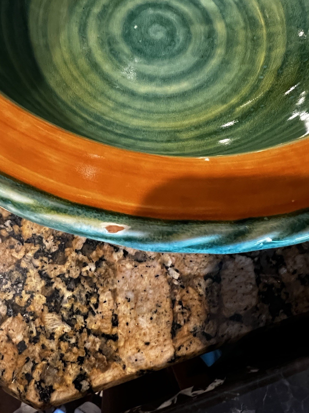 Hand-painted Italian Ceramic Serving Bowl 11 3/4 Inches Made In Italy