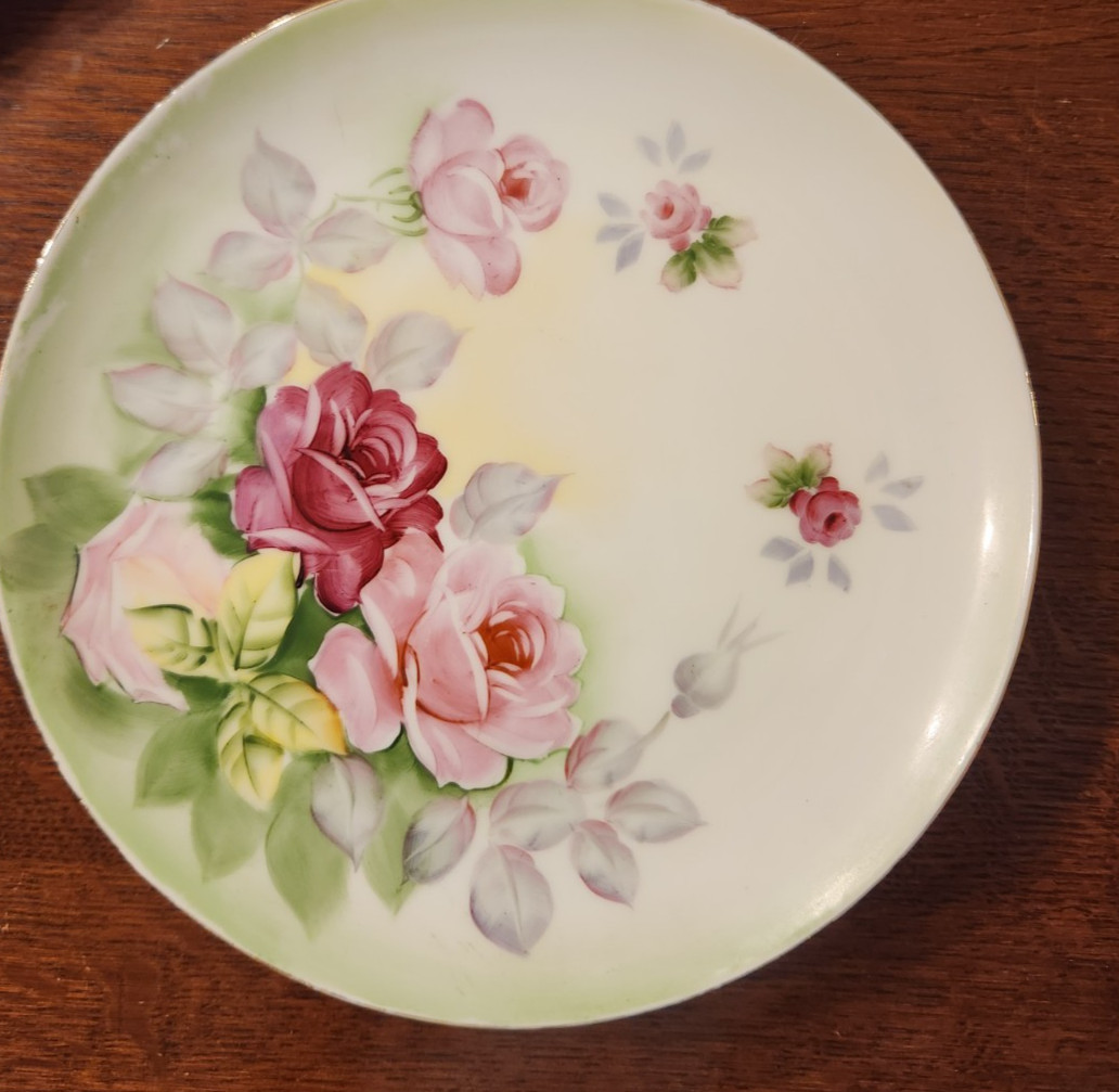 8 Vtg Mismatched China Salad Luncheon Plates Plate Set Mixed Floral Tea Party C