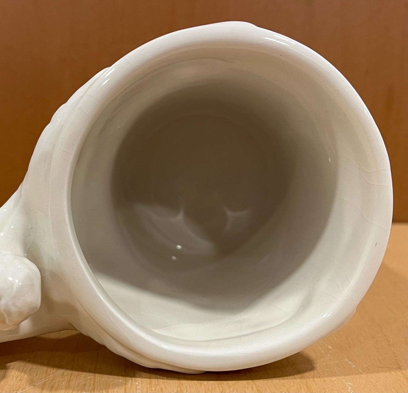 Angel Mug Set of 2 1994 McConnell Talus White Raised Design Wings