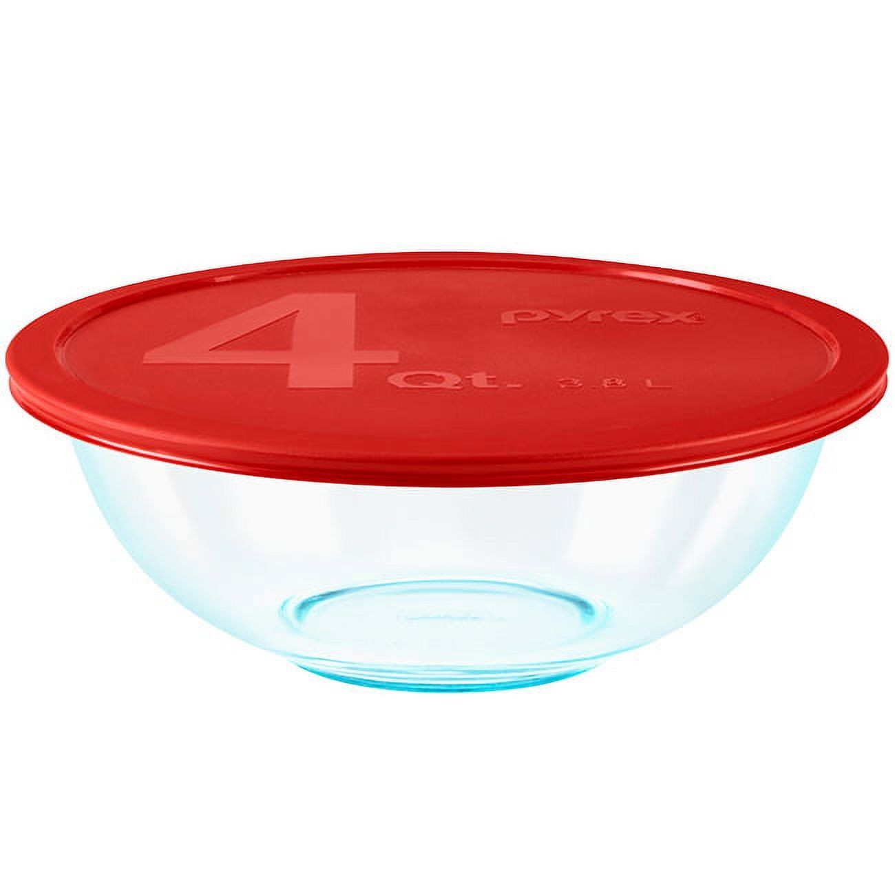 Pyrex 8 Piece Glass Mixing Bowl Set w Lids FreeShip No Import Fee!!!