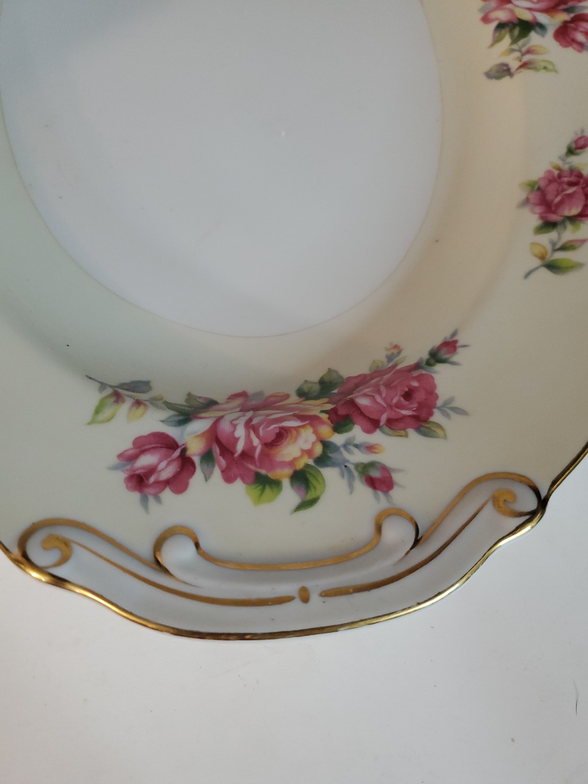 Vintage Kyoto China Porcelain Serving Platter 16″x11″ Made in Occupied Japan
