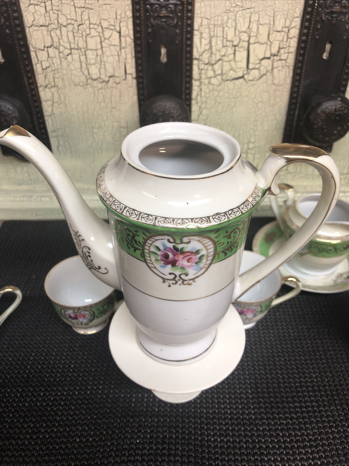 H. KATO Vintage Tea Set Items MADE IN OCCUPIED JAPAN GILDED FLORAL