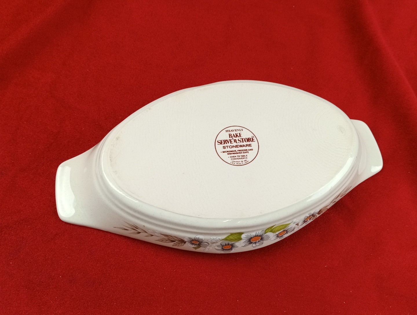 Heavenly serve n store stoneware Small Dish Microwave Freezer Dishwasher Safe