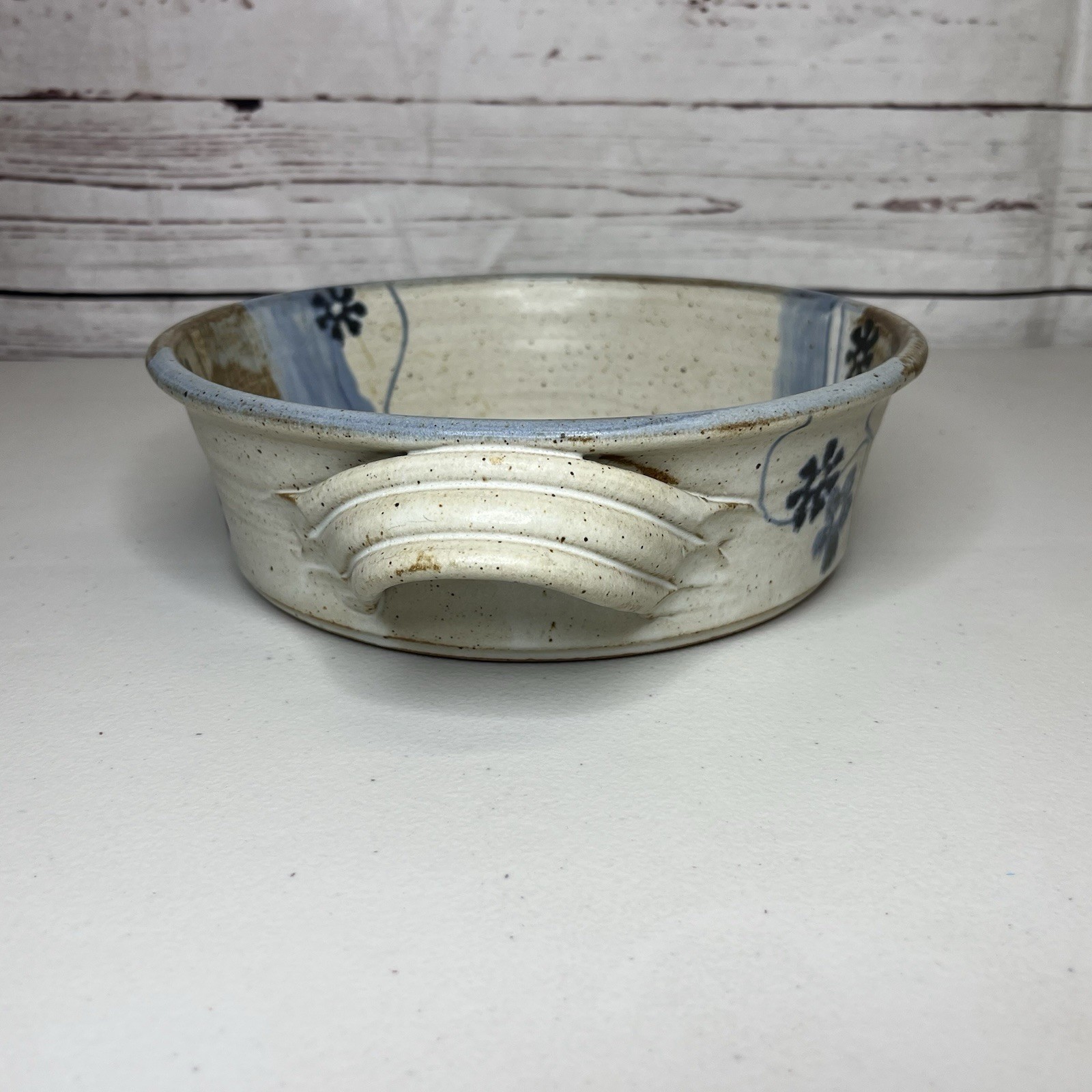 Rare Vintage 1988 Wishon Harrell Muncie Indiana Art Pottery Casserole Dish