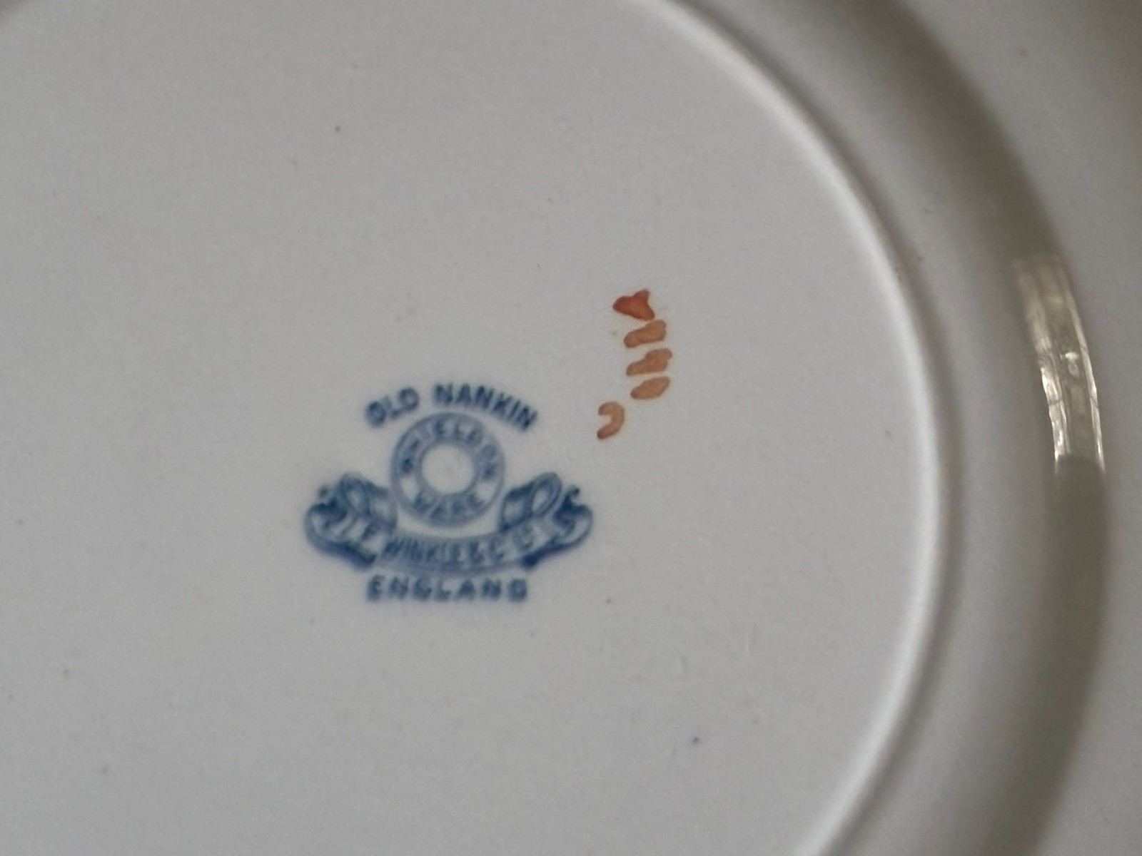 ANTIQUE F WINKLE & CO WHIELDON WARE OLD NANKIN LUNCHEON SALAD PLATE C1911